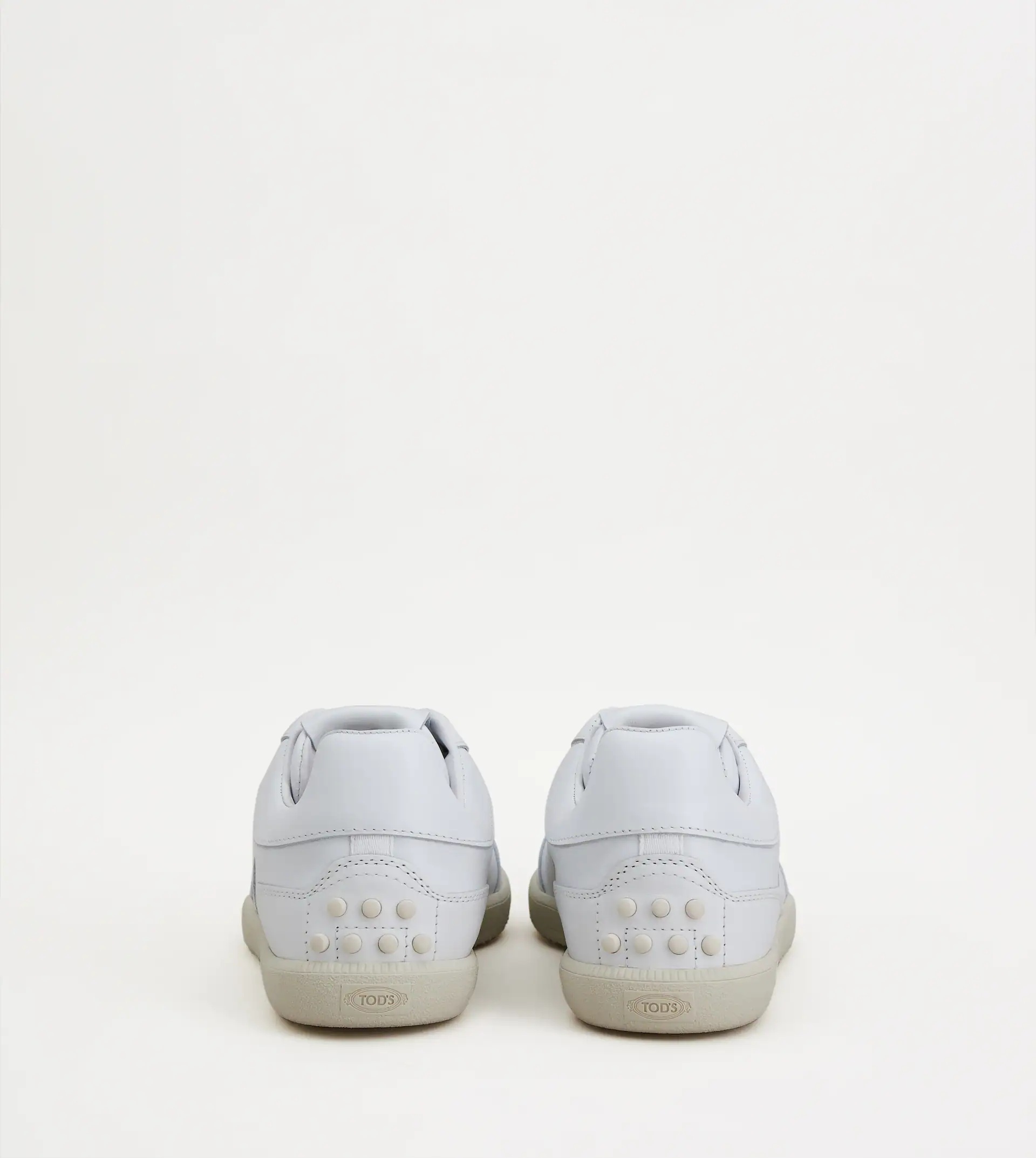 TOD'S TABS SNEAKERS IN LEATHER - WHITE - 3