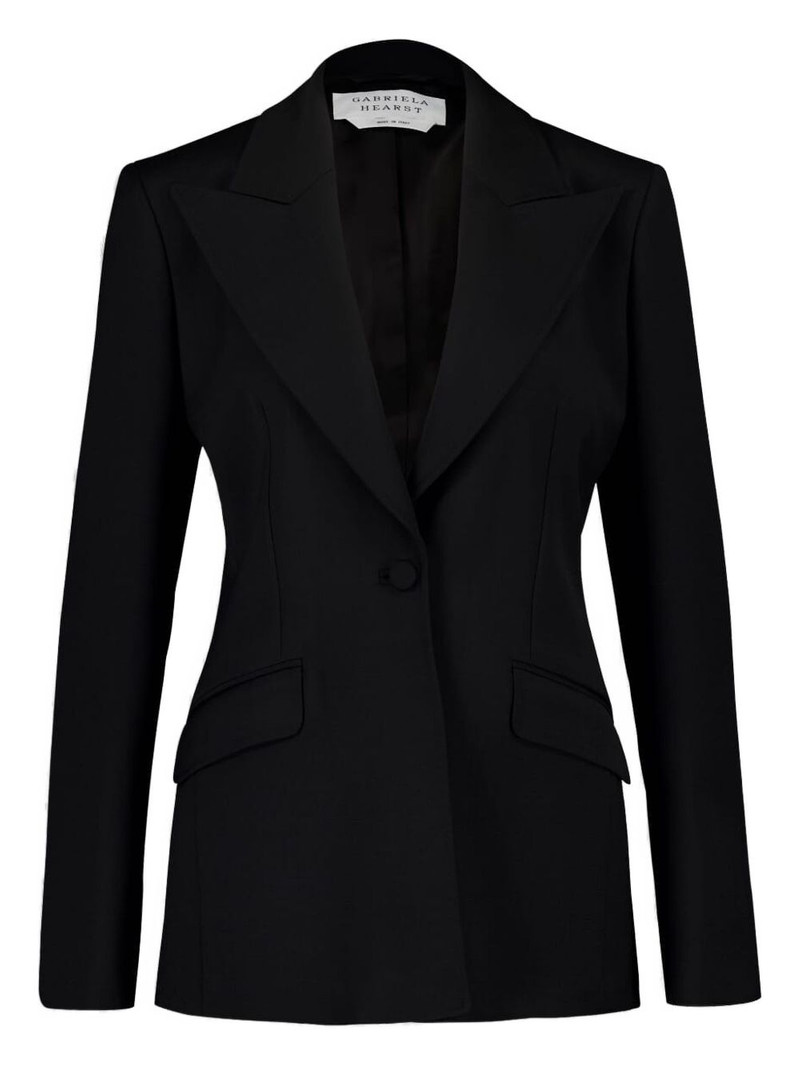 single-button wool blazer 1