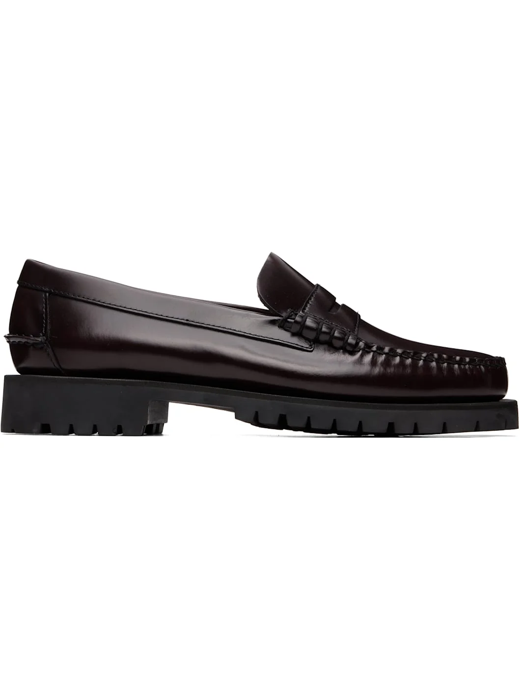 Brown Dan Lug Loafers - 1