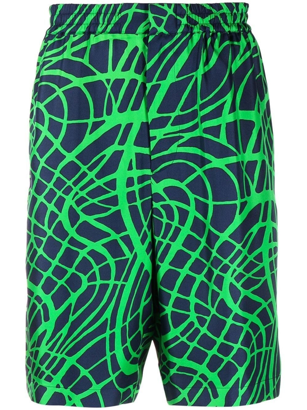 graphic-print tailored shorts - 1
