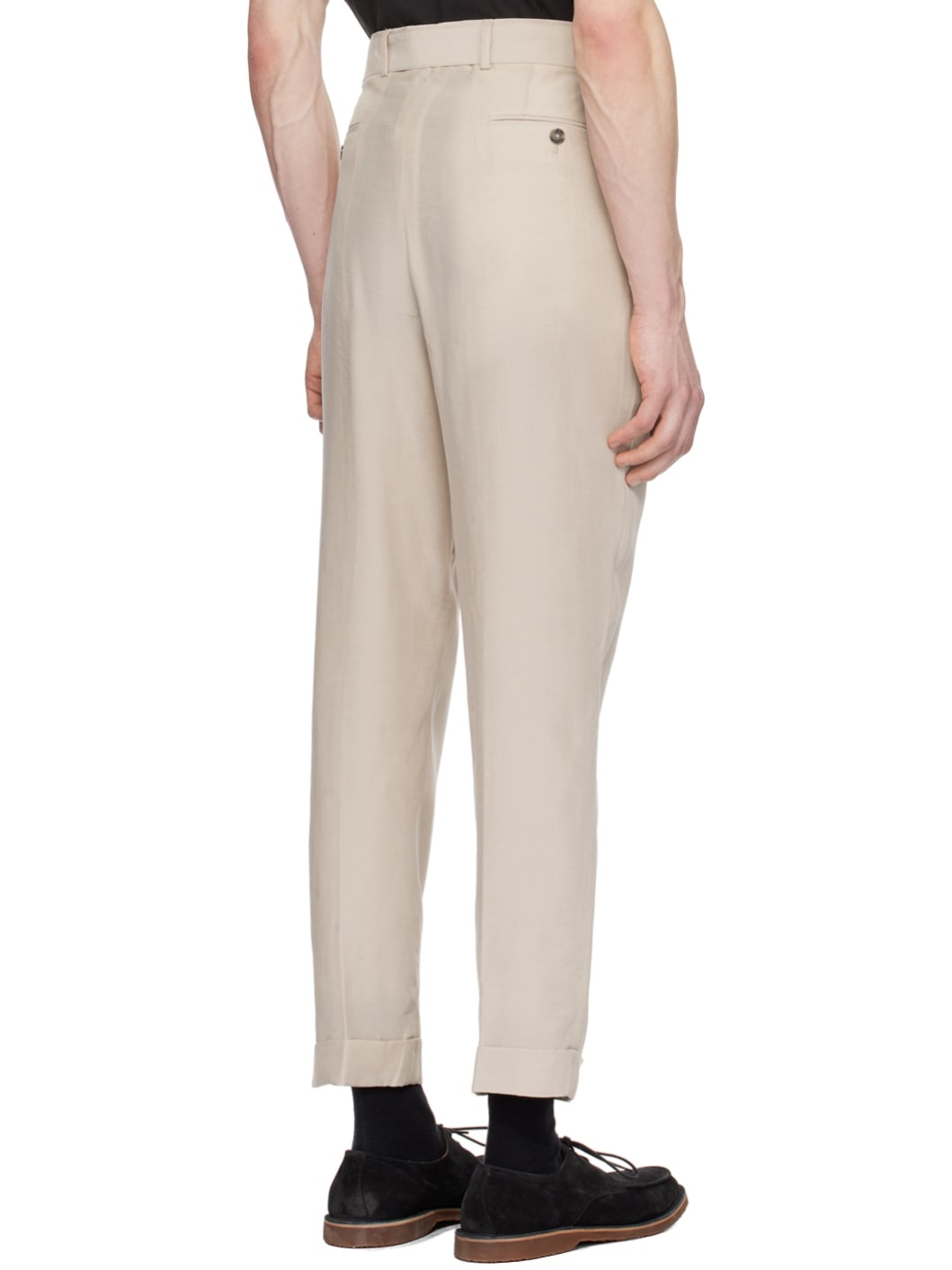 Beige Hugo Trousers - 3
