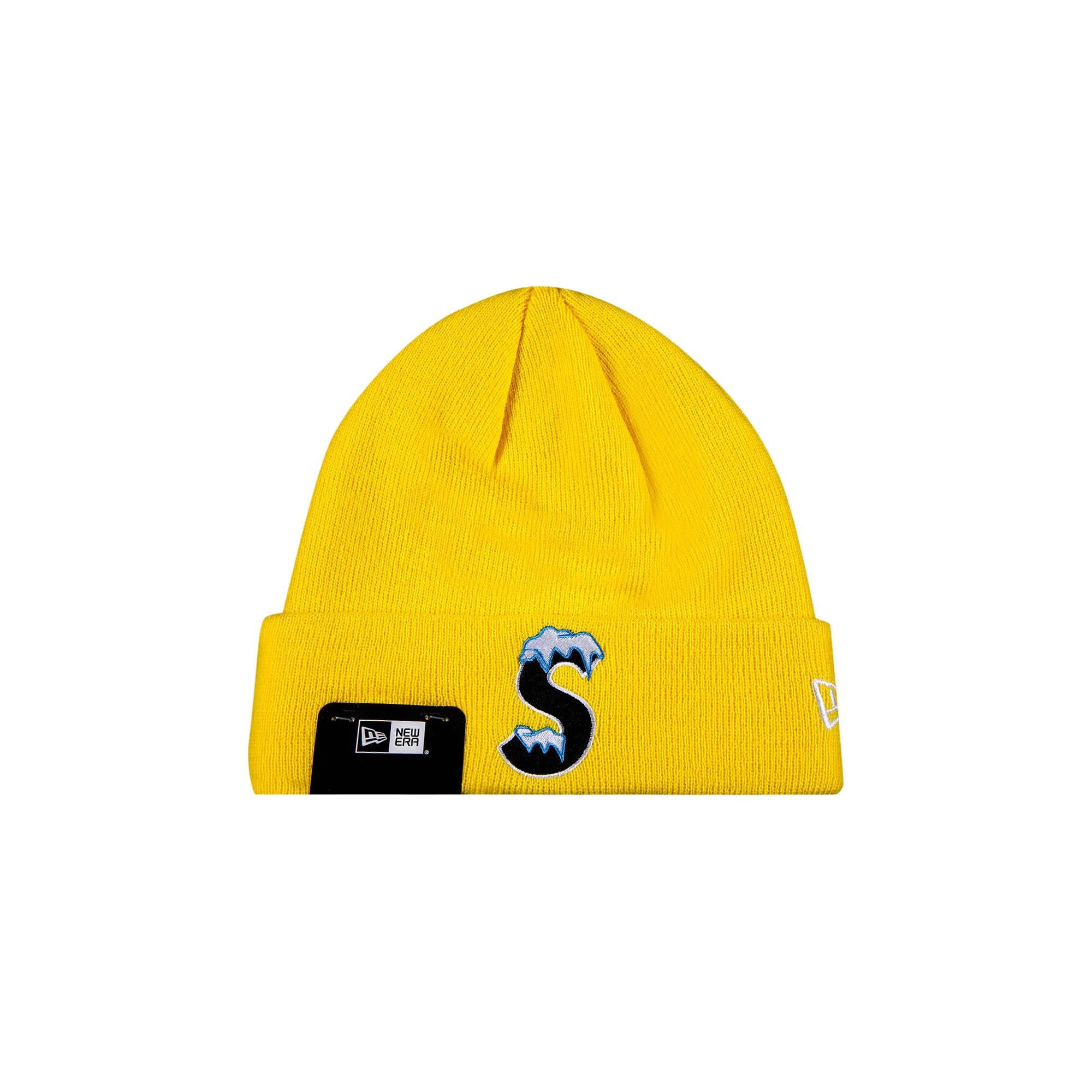 Supreme x New Era S Logo Beanie 'Yellow' - 1