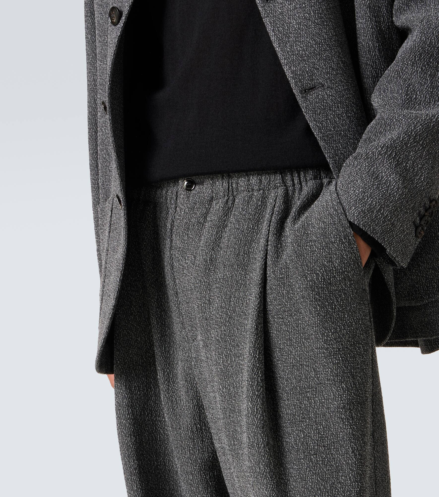 Mid-rise wide-leg pants - 5