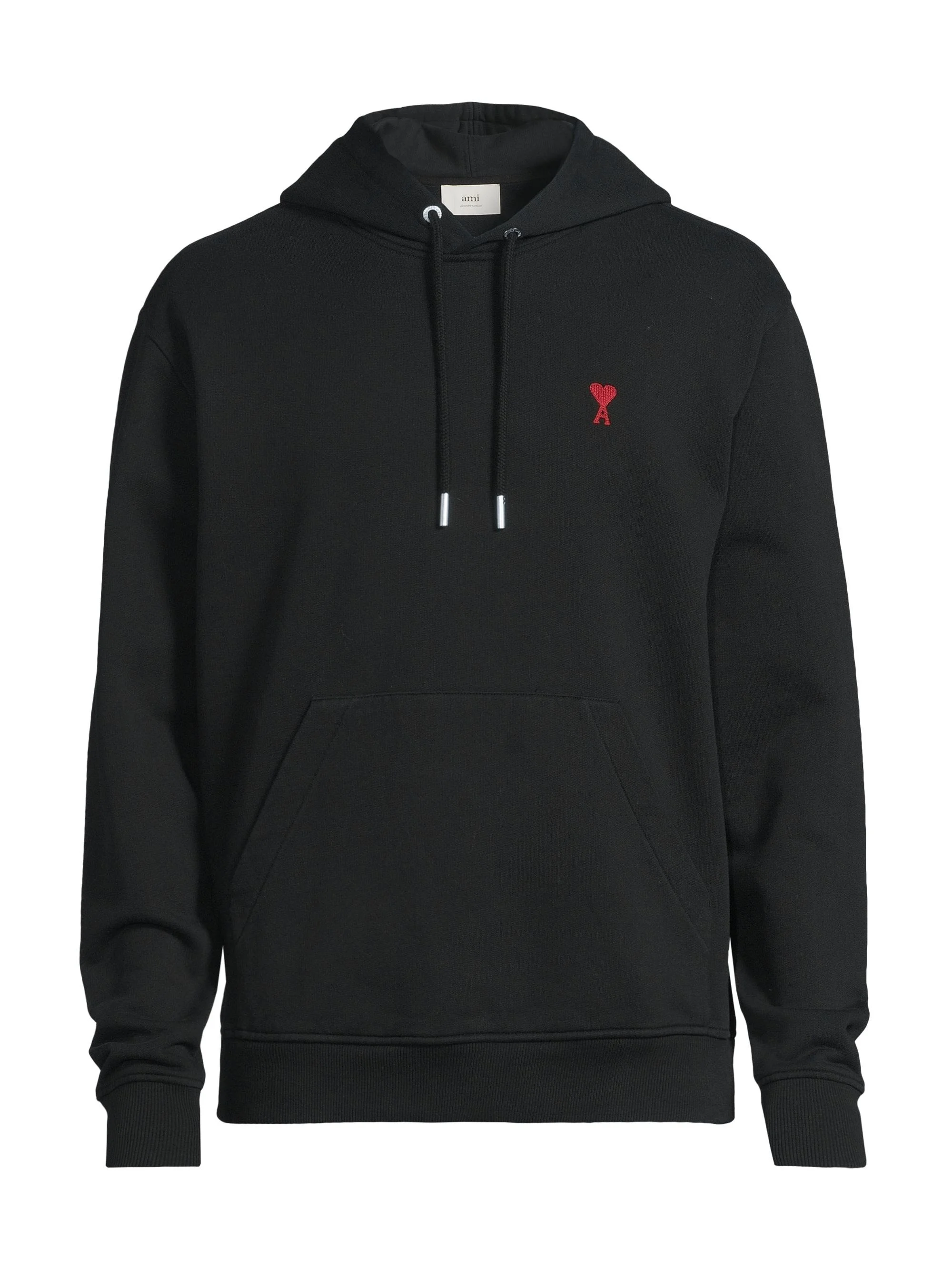 Men's Ami De Coeur Cotton Hoodie - Black - 1