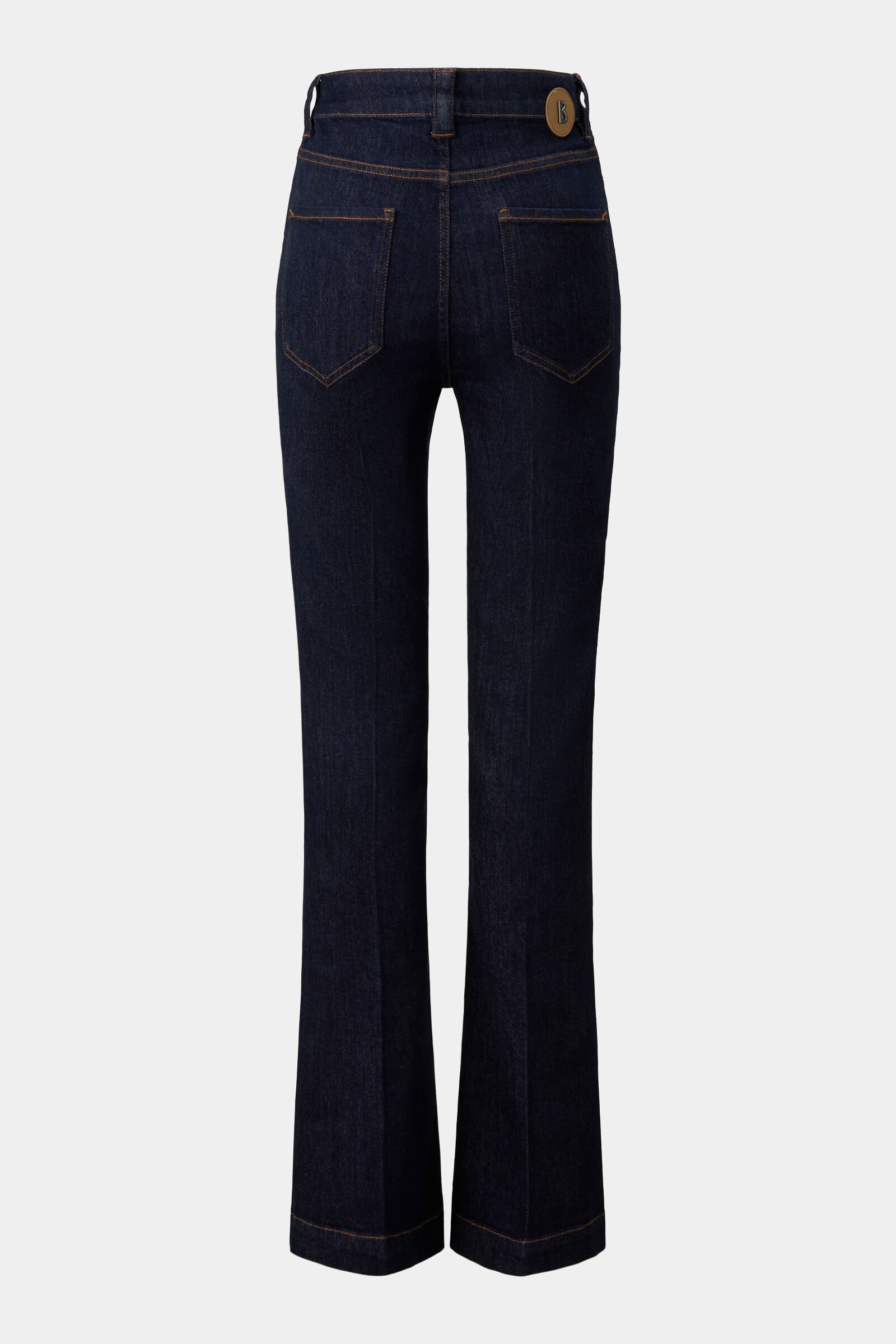 Flared fit jeans Devin in Dark Denim Blue - 7