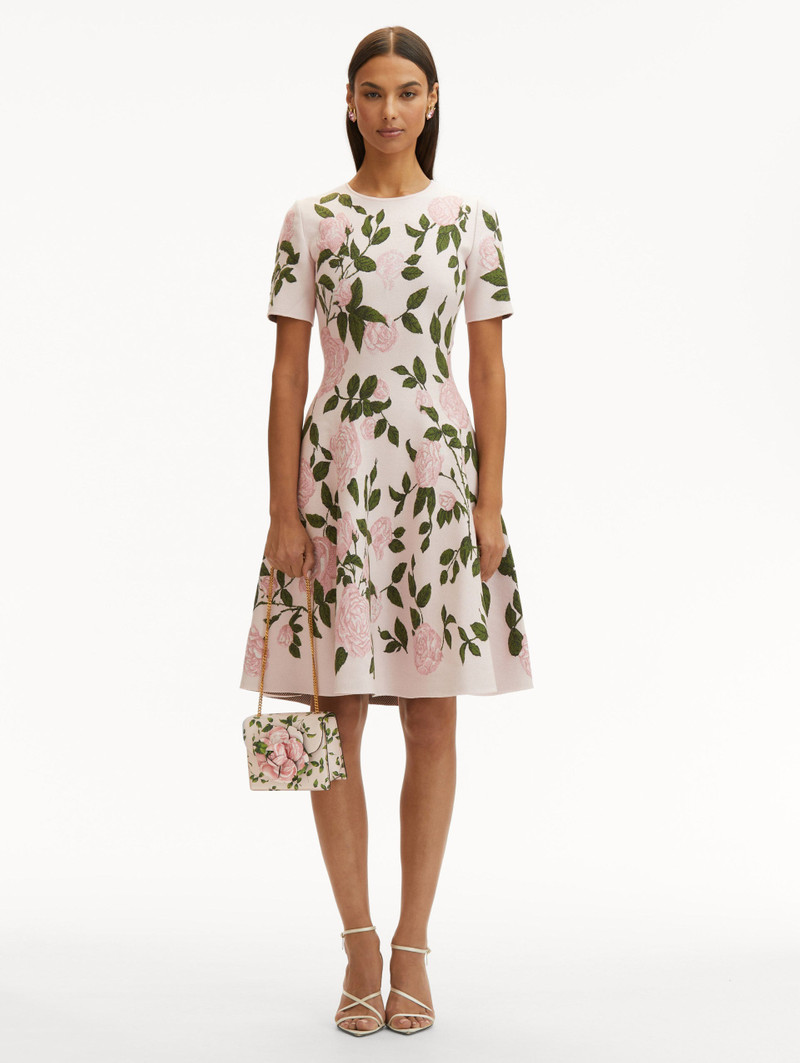 Oscar de la Renta ENGLISH ROSE PRINTED MINI TRO BAG outlook