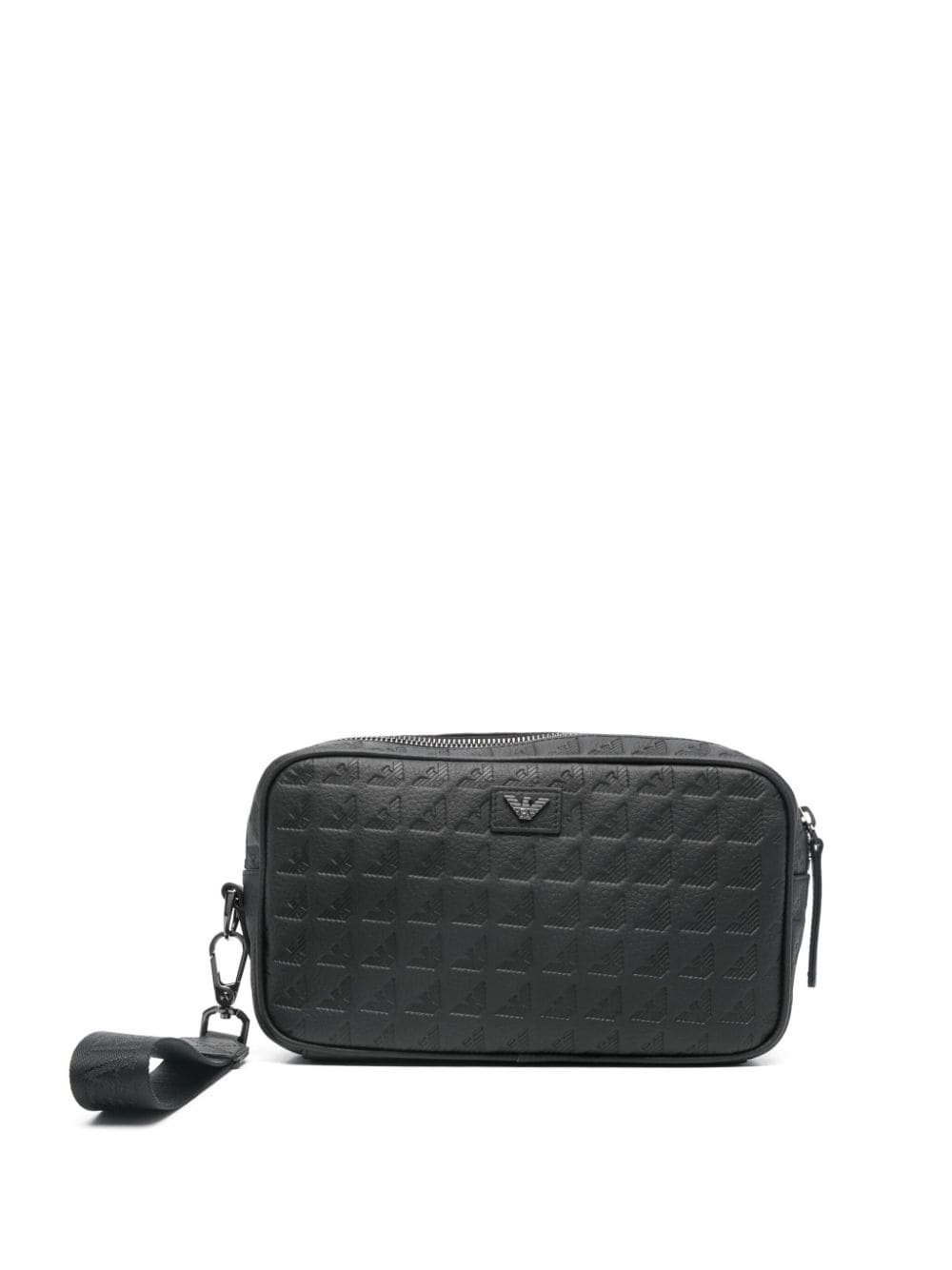 debossed-logo clutch bag - 1