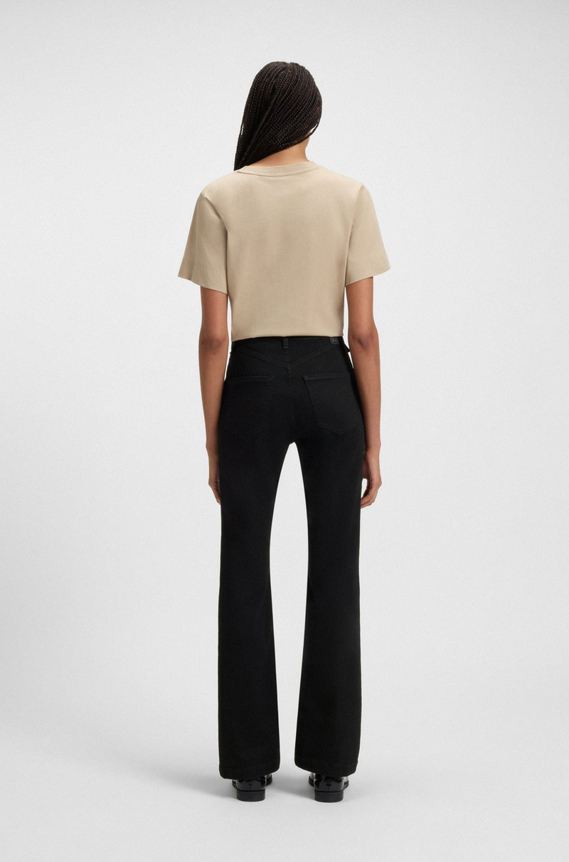 SLIM-FIT JEANS IN BLACK STRETCH DENIM 4