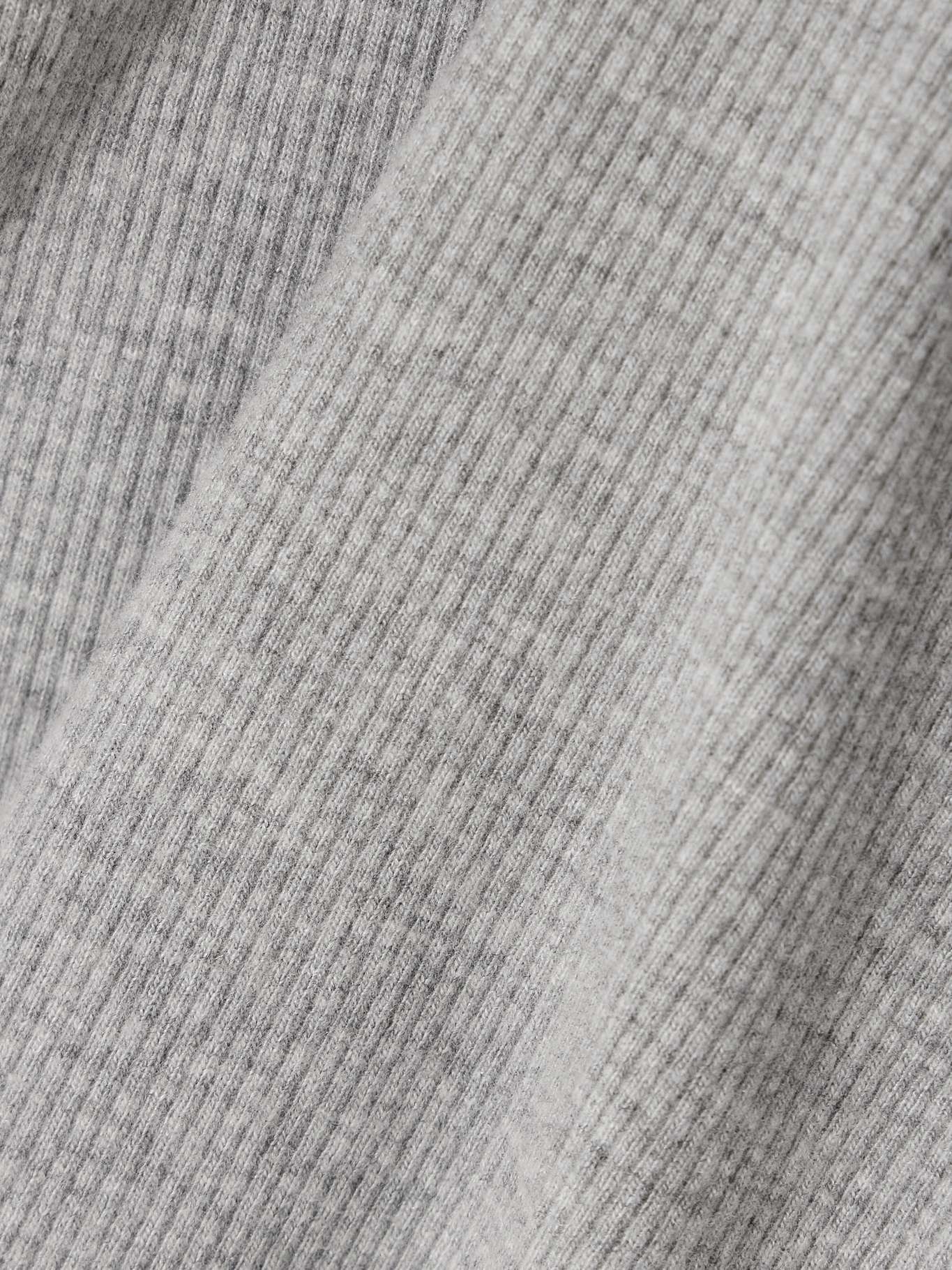 Ribbed stretch-jersey tank Gray - 4