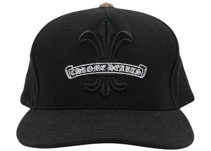Chrome Hearts Fleur Snapback Trucket Hat Black 1