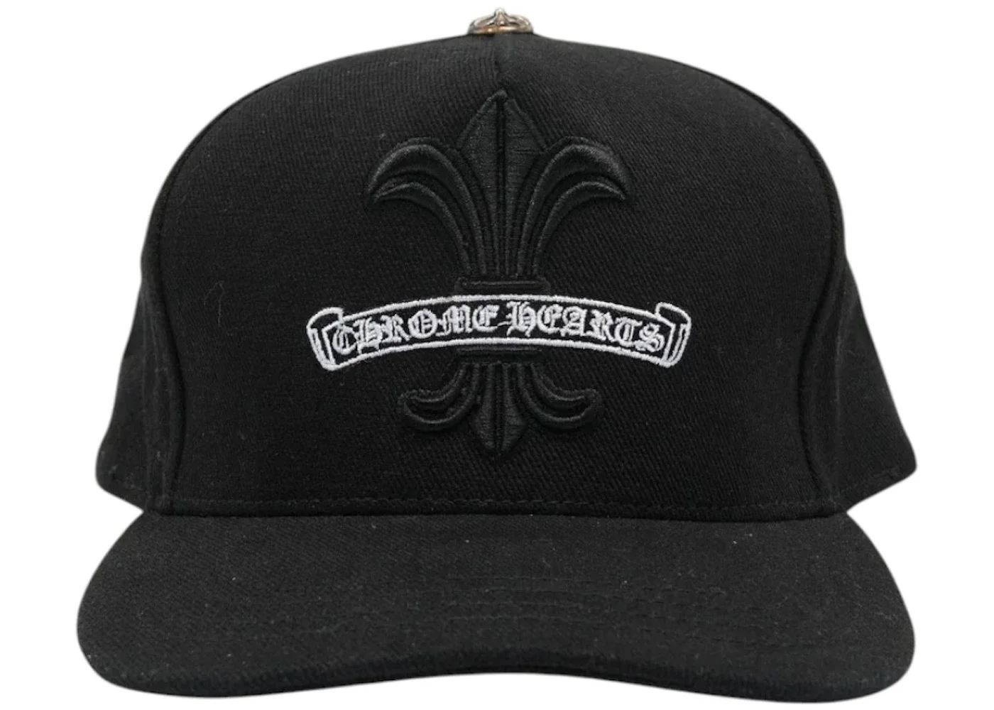 Chrome Hearts Fleur Snapback Trucket Hat Black - 1