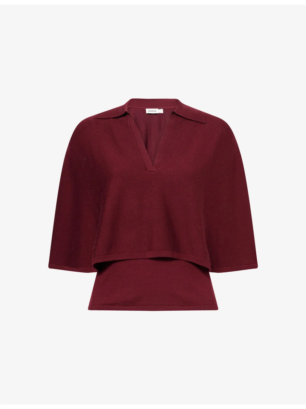 Vinna Cape Wool Polo Top - 1