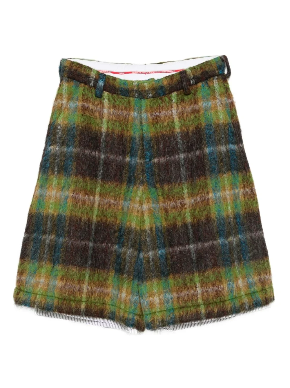 plaid tailored shorts - 1