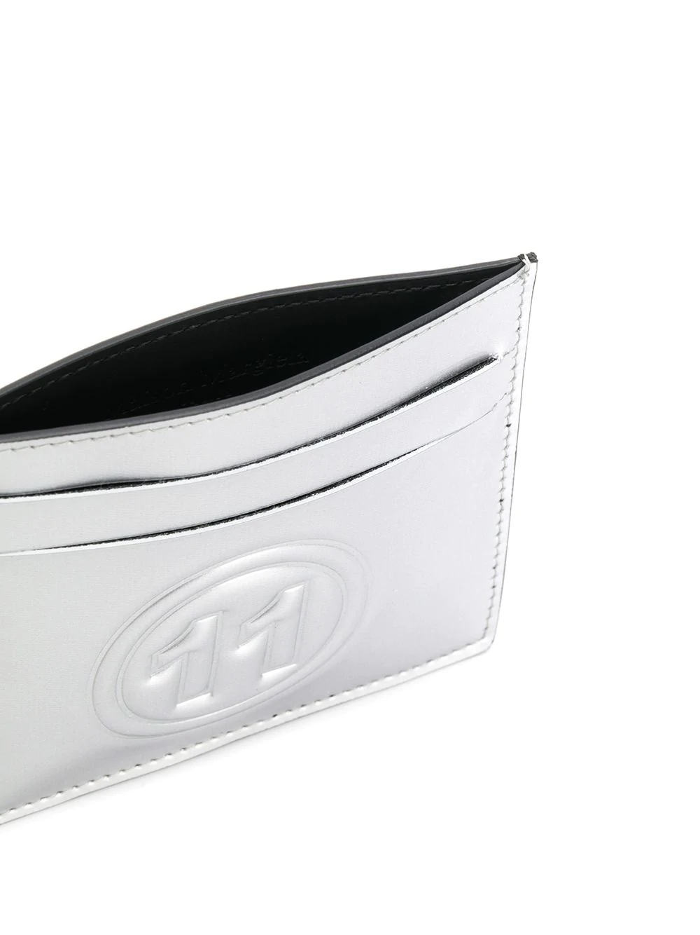 metallic logo cardholder - 3