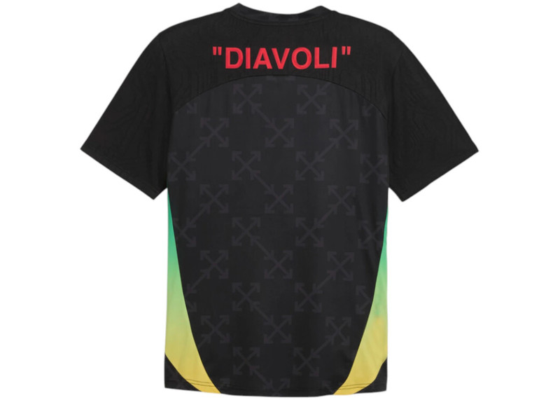 Off-White OFF-WHITE x Puma AC Milan Pre-Match S/S Jersey Black/Red outlook