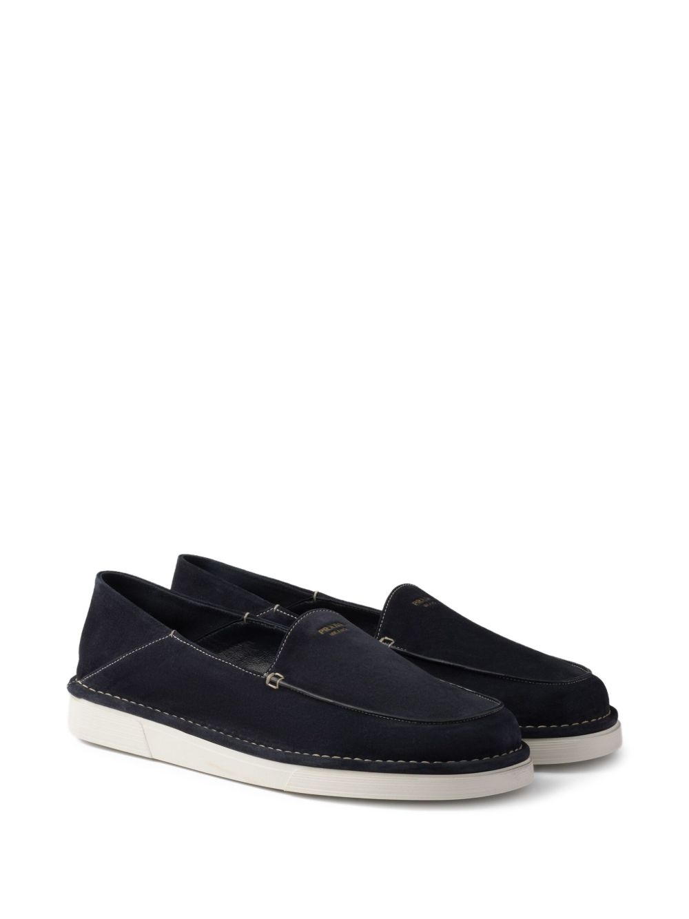 slip-on suede loafers - 2