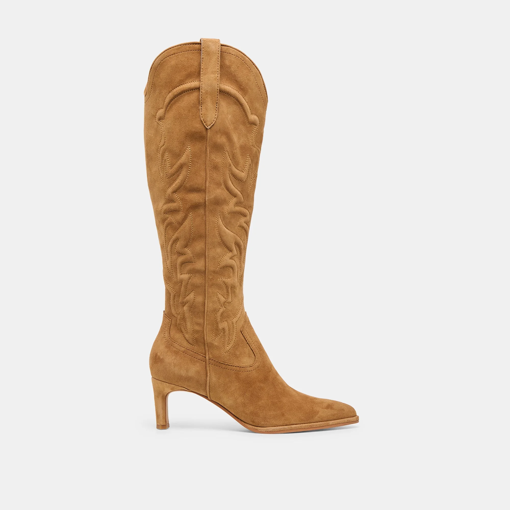 ALISA BOOTS LT BROWN SUEDE - 1