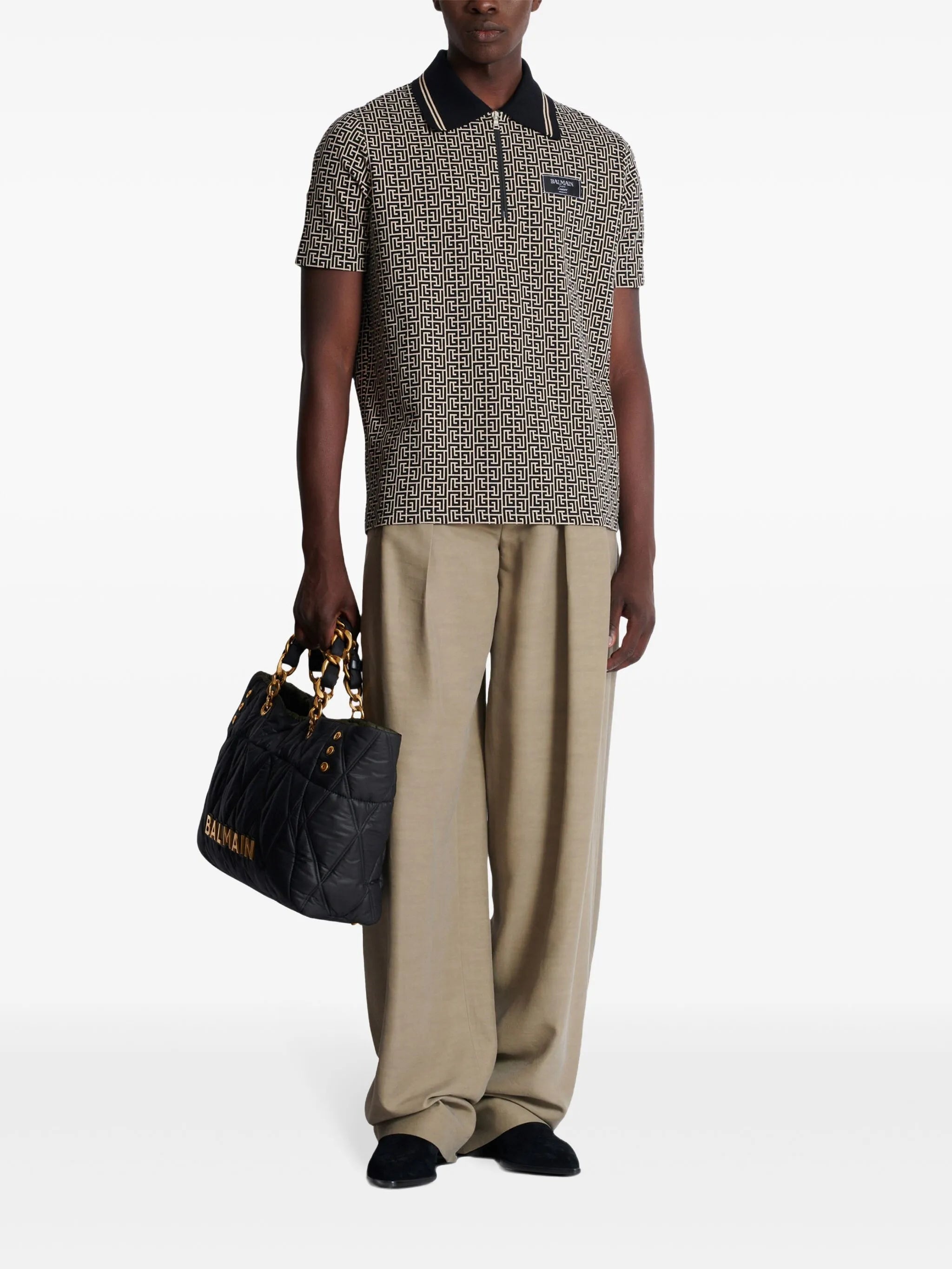 Labyrinth Jacquard Polo Shirt - 5