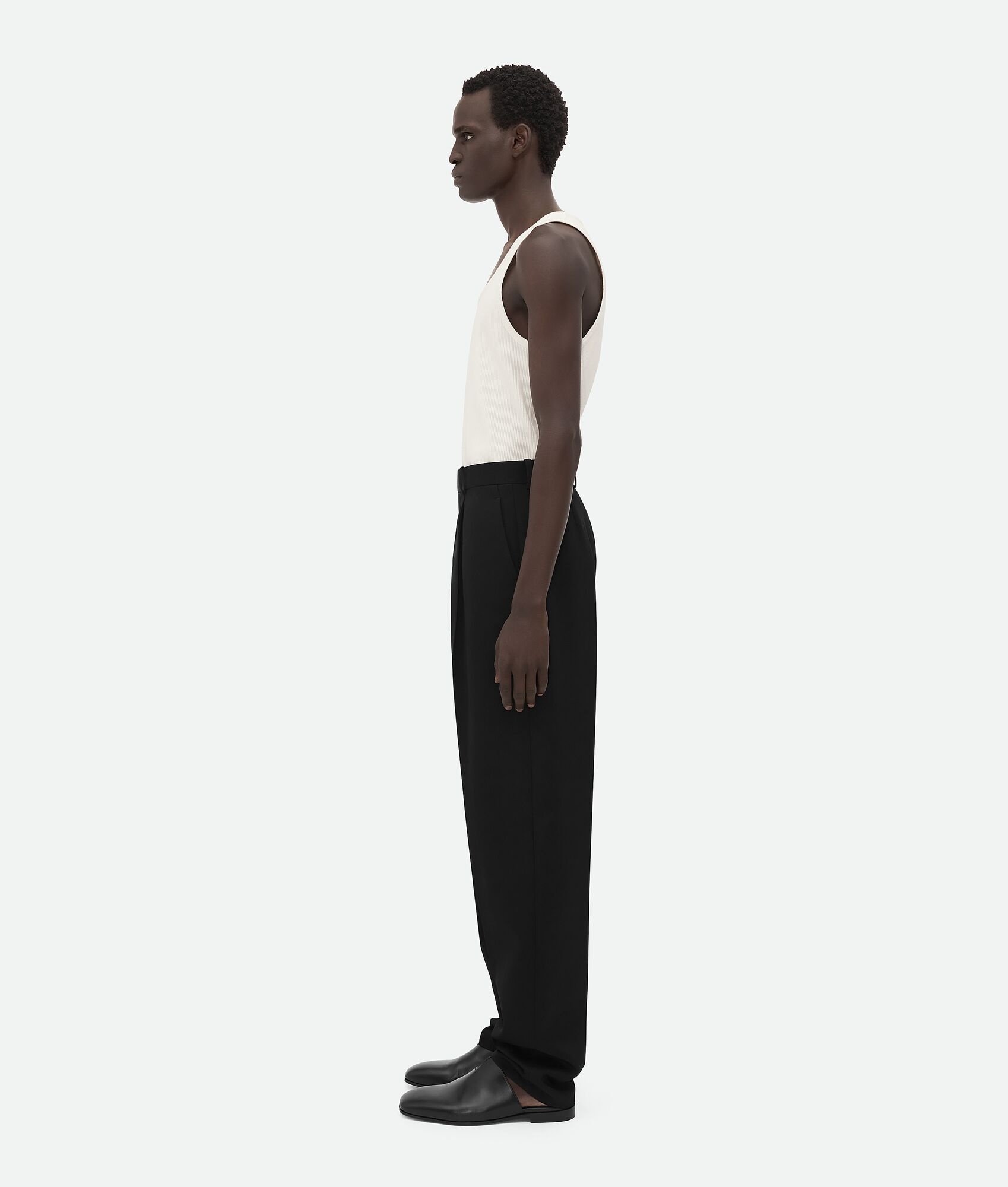 Wool Grain De Poudre Trousers - 2