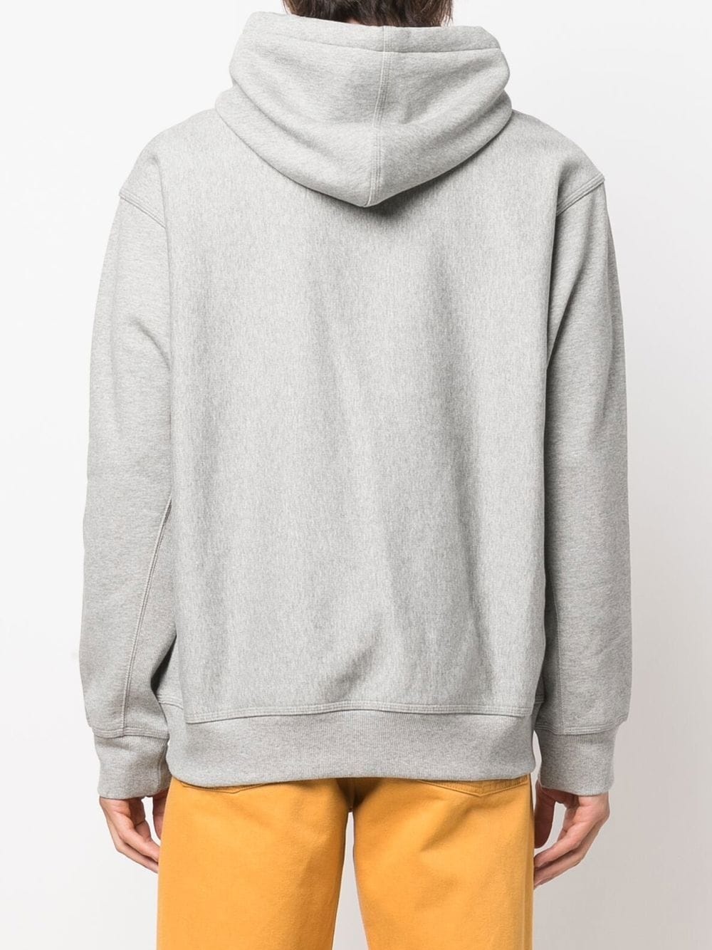 embroidered-logo cotton hoodie - 4