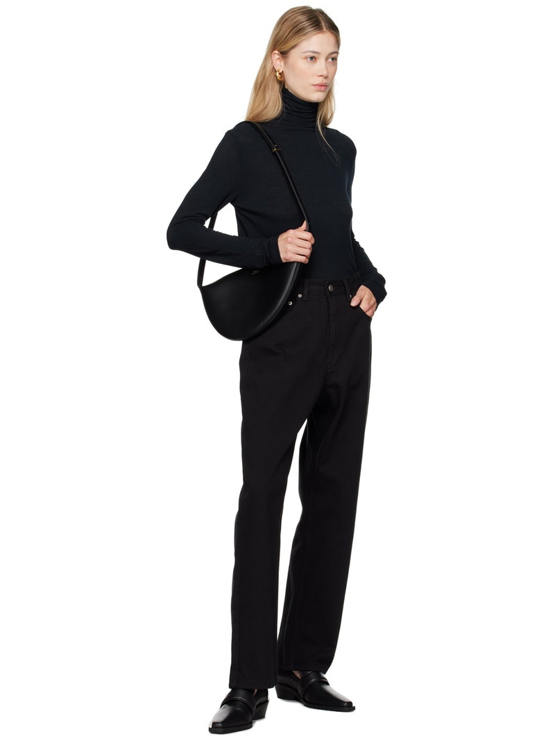 LE17SEPTEMBRE Black Cinch Strap Jeans outlook