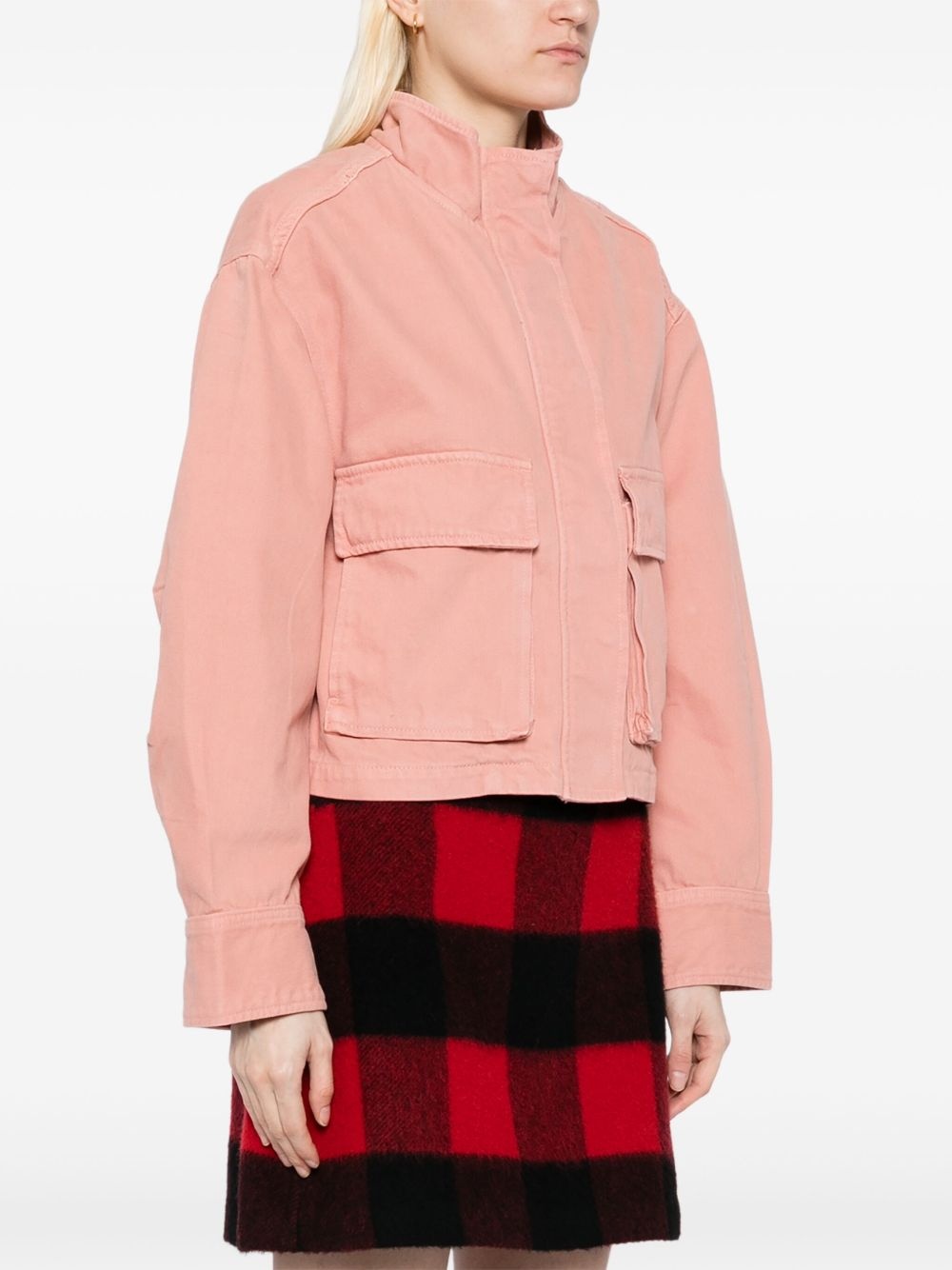 cropped workwear jacket - 3