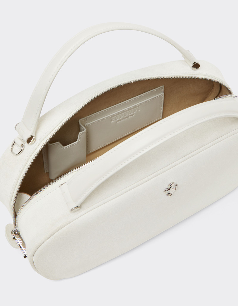 Ferrari Dino Mini Bowling Bag Soft in suede and leather 6