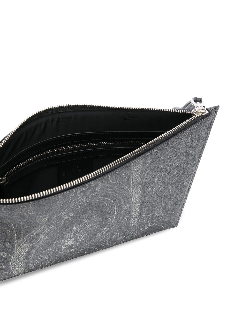 paisley embossed clutch bag - 5