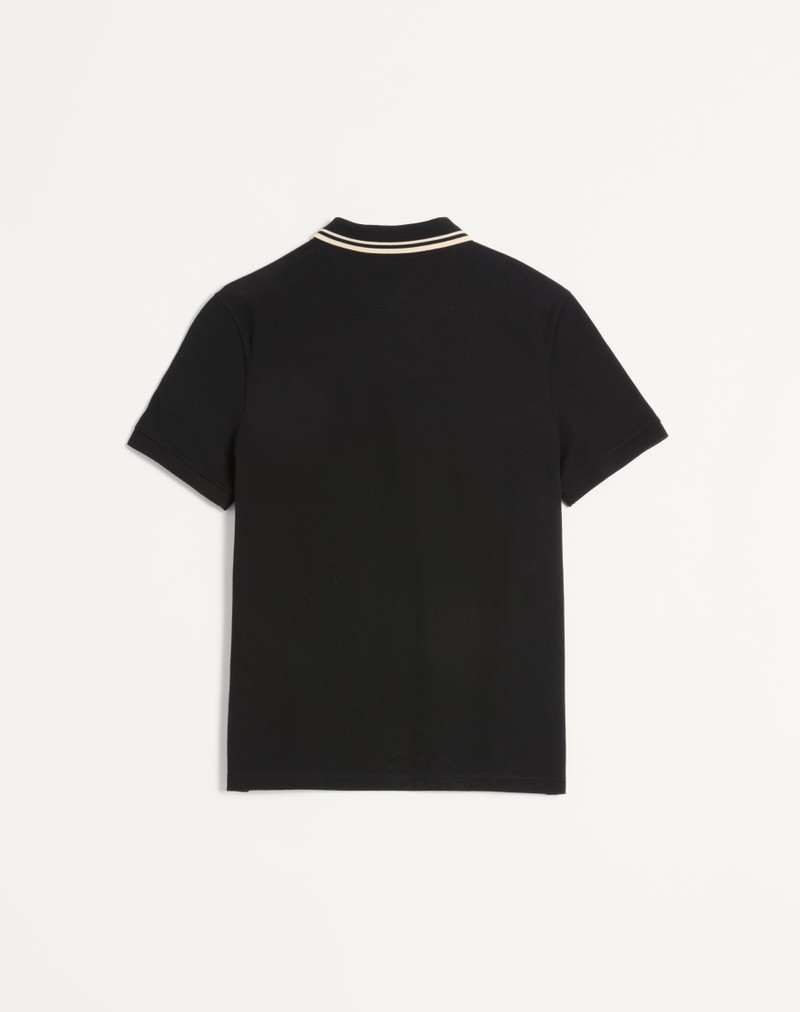 Valentino COTTON PIQUÉ POLO SHIRT WITH VLOGO PATCH outlook
