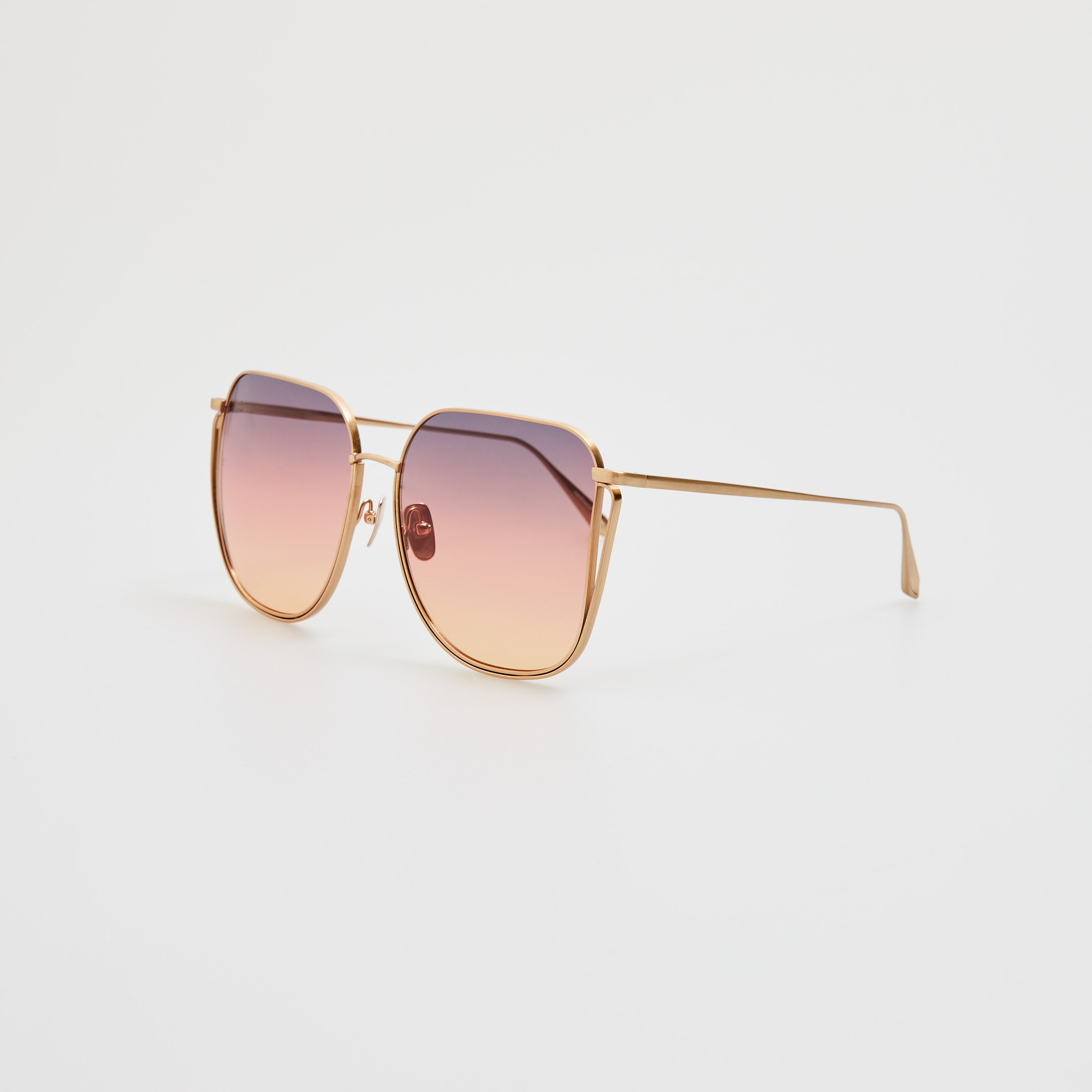 Camry Sunglasses in Matt Champagne - 3