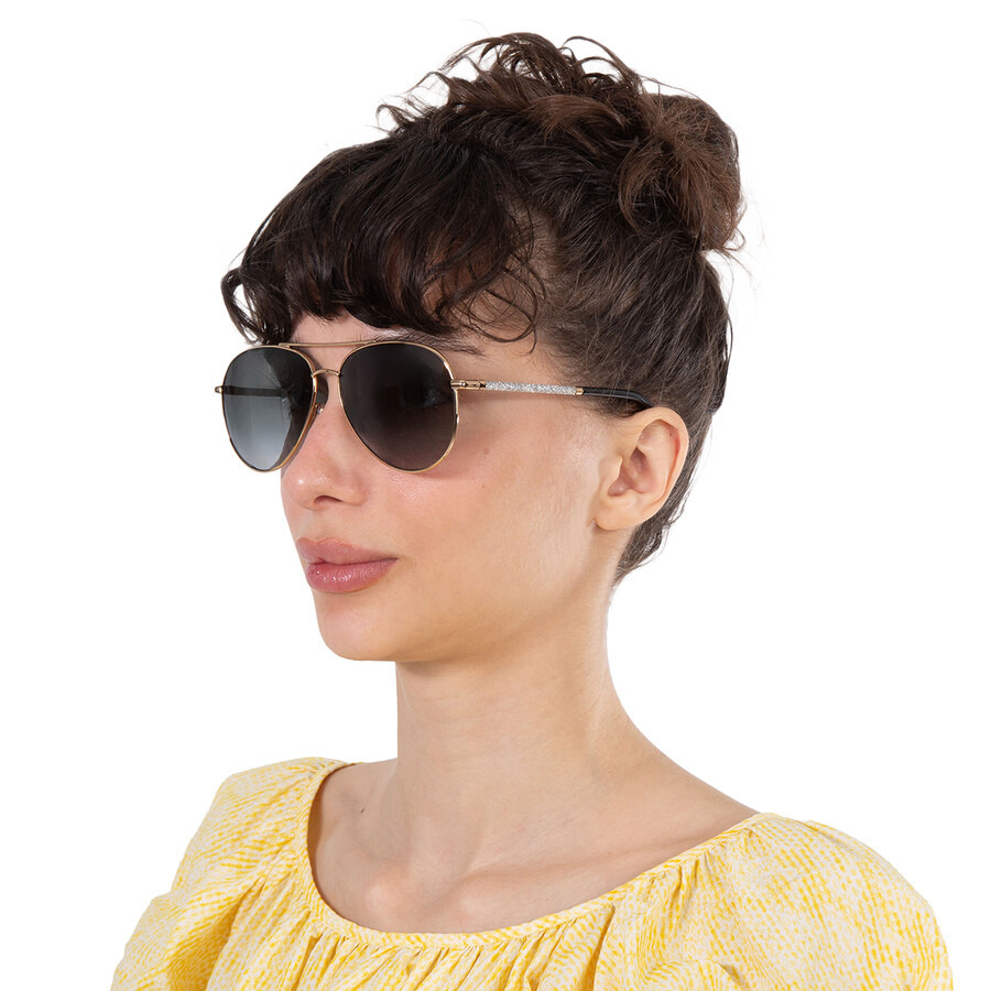 Jimmy Choo Dark Grey Gradient Pilot Ladies Sunglasses DEVAN/S 0RHL/9O 59 - 2