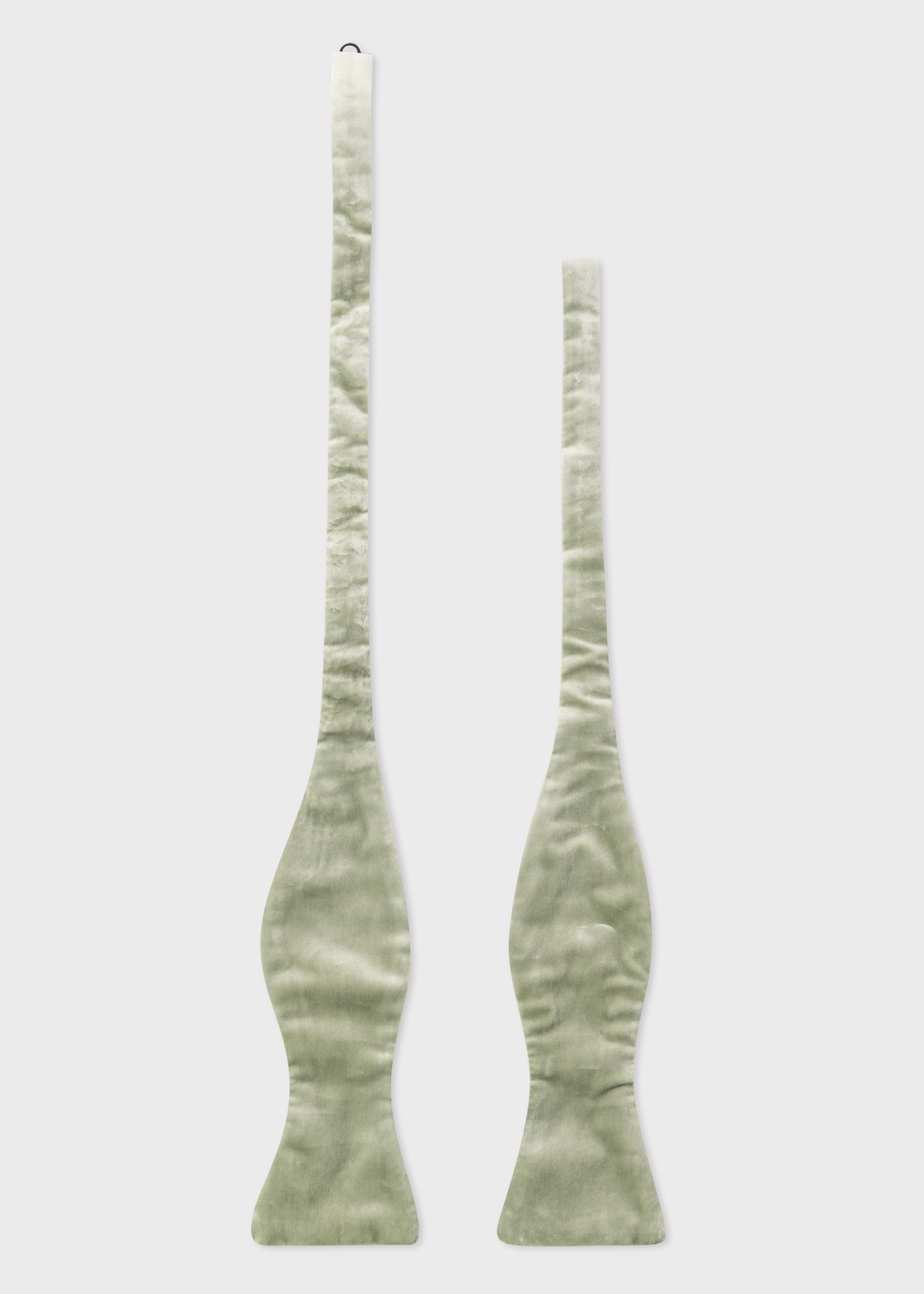Pistachio Velvet Self-Tie Bow Tie - 3