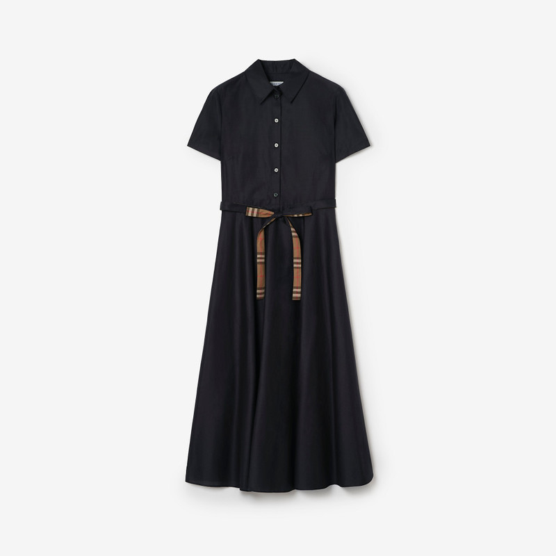 Cotton Blend Shirt Dress 1