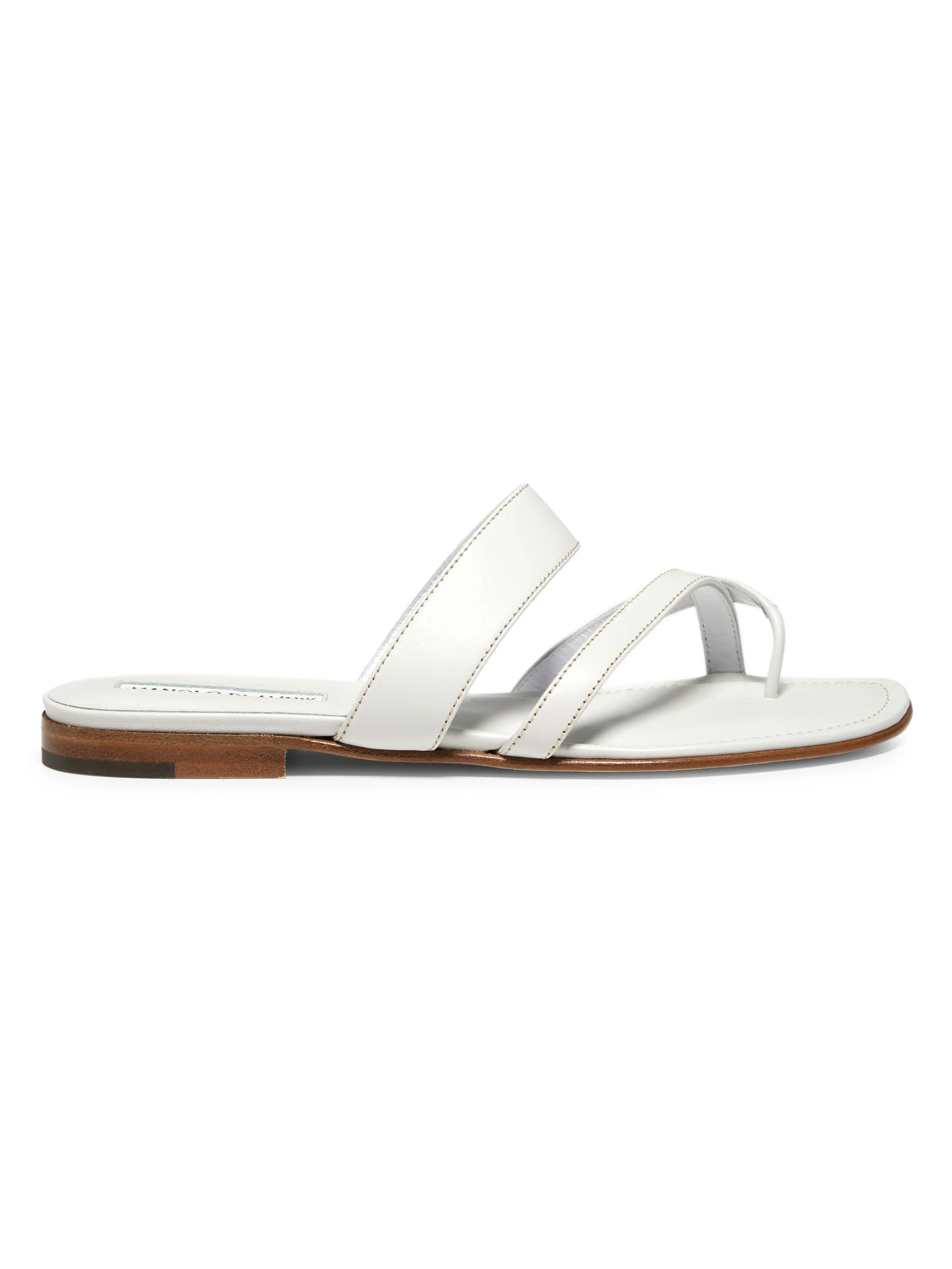 Women's Susa Leather Thong Sandals - White - 1