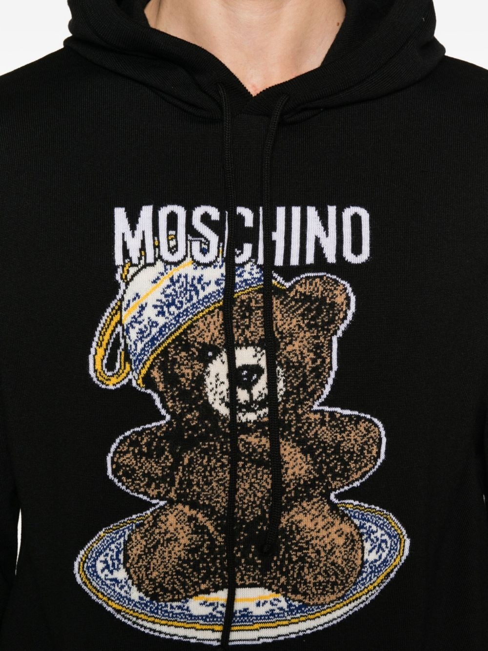 Teddy Bear-intarsia hoodie - 5