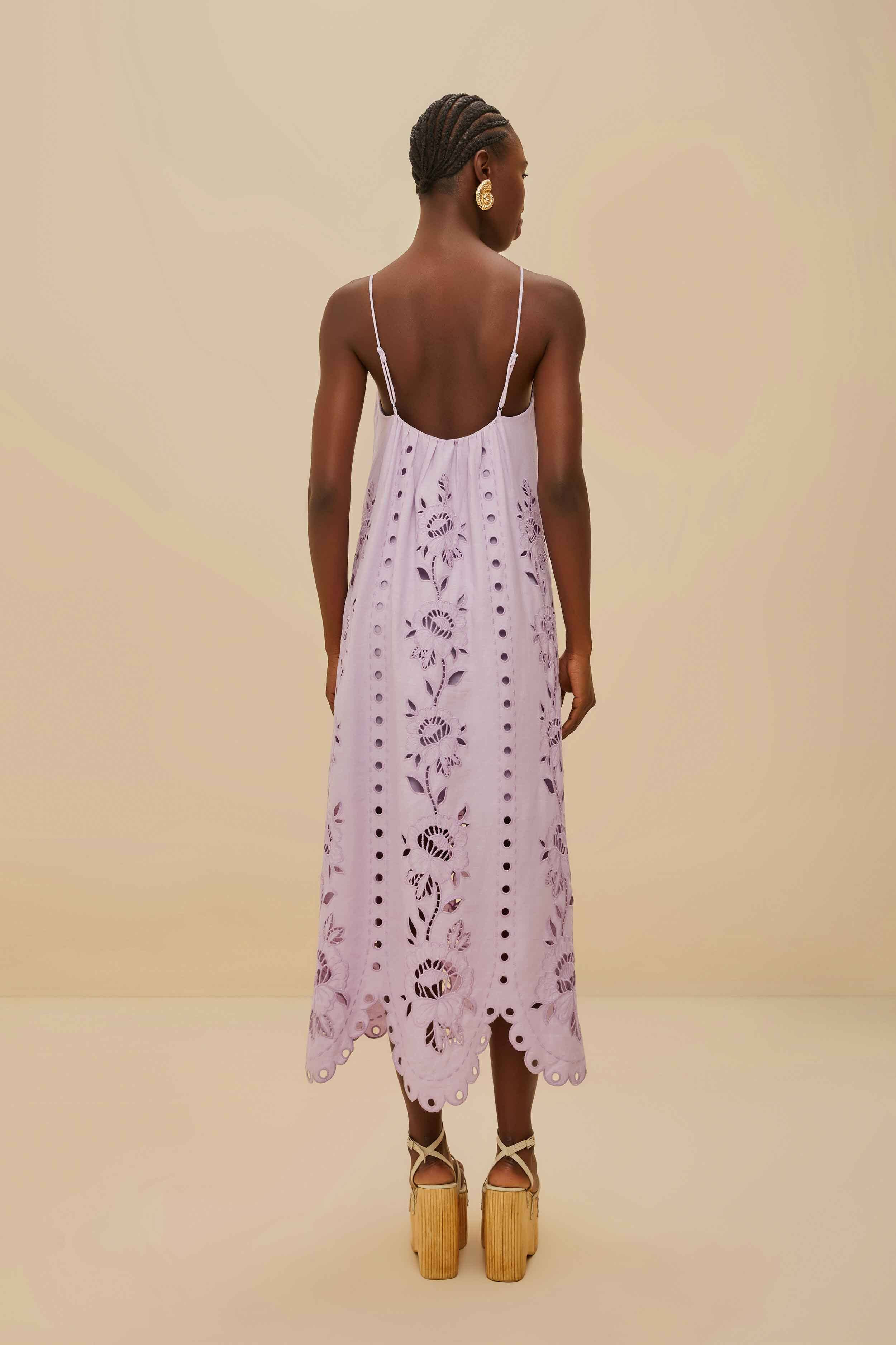 Lilac Richelieu Lenzing™ Ecovero™ Euroflax™ Maxi Dress - 4