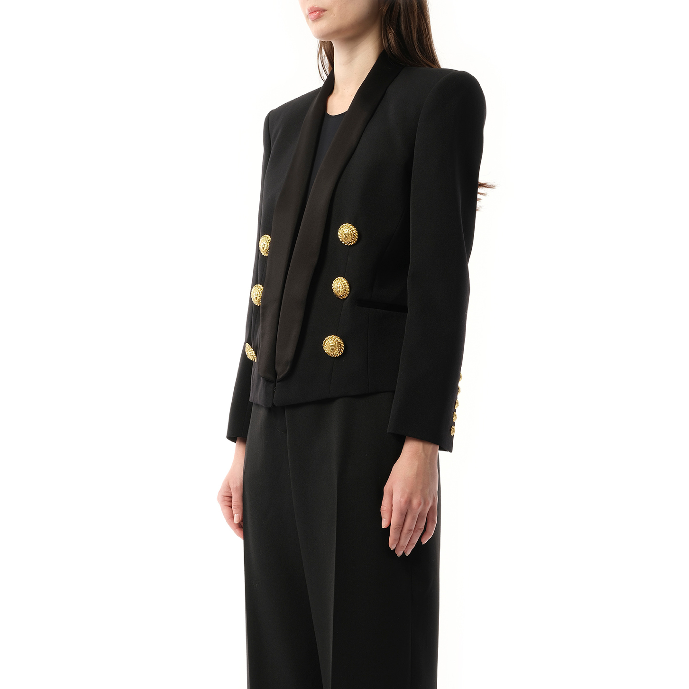 6 BTN Satin GDP Jacket in Black - 5