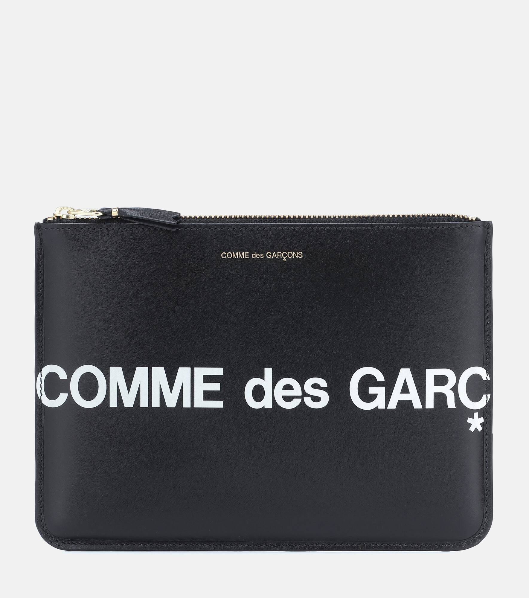 Huge Logo Large leather pouch - 1
