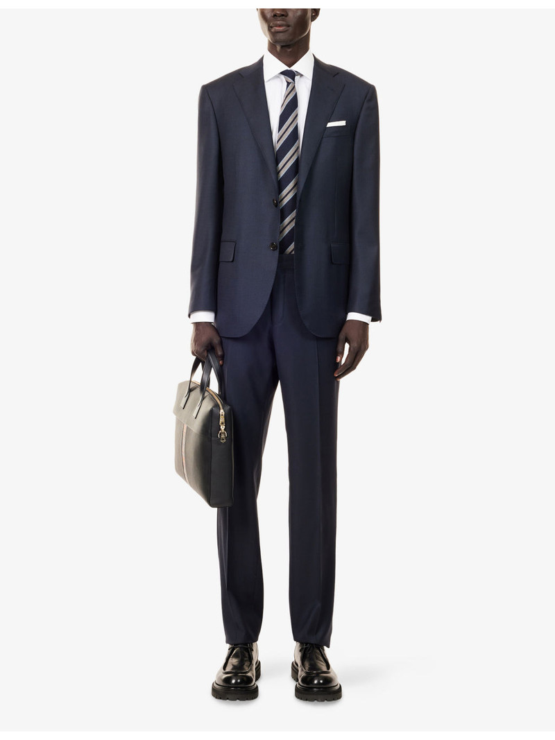 CORNELIANI Birdsey Single-Breasted Wool Suit outlook
