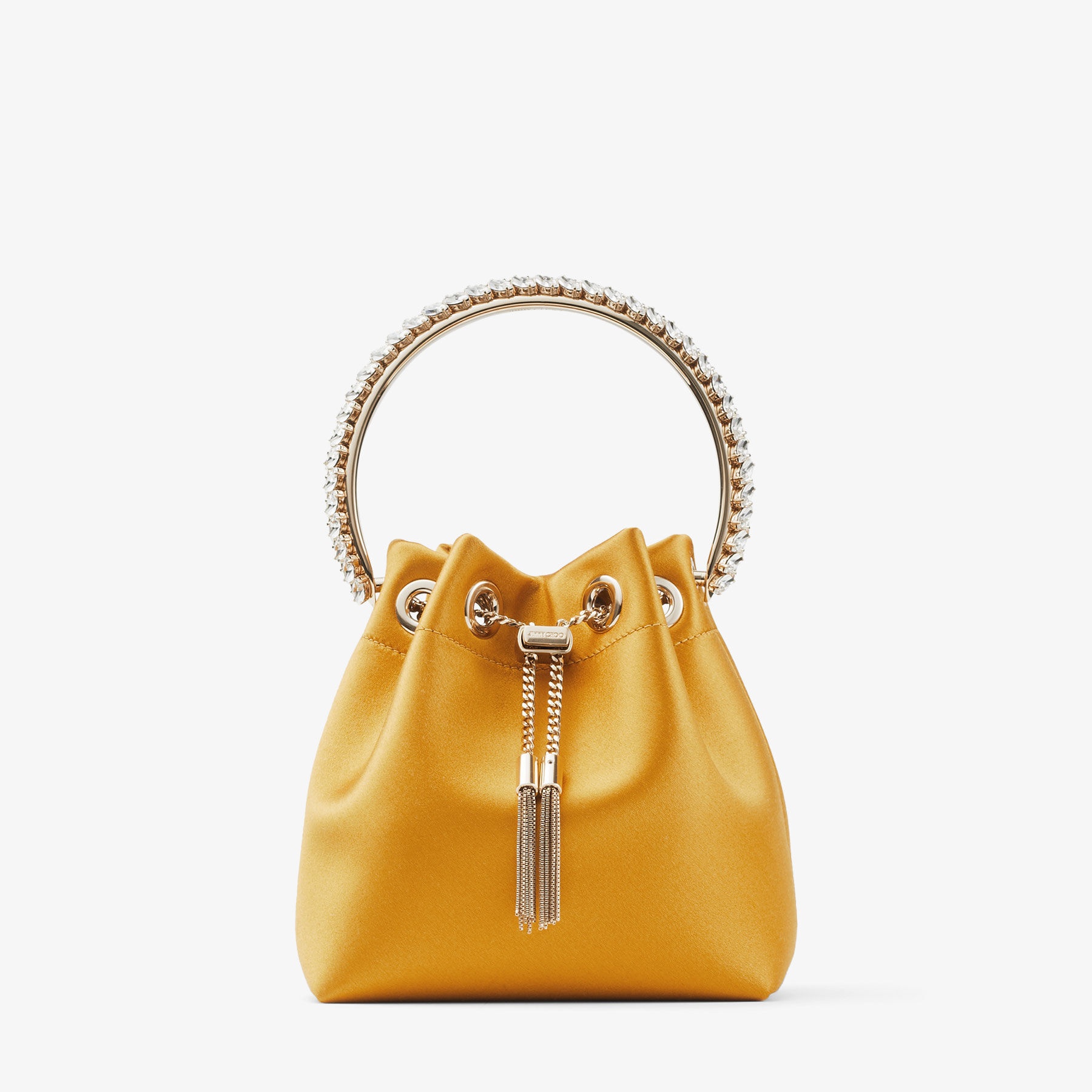 Bon Bon
Sunflower Satin Bag with Crystal Handle - 1