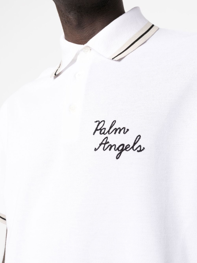 logo-embroidered polo shirt 3