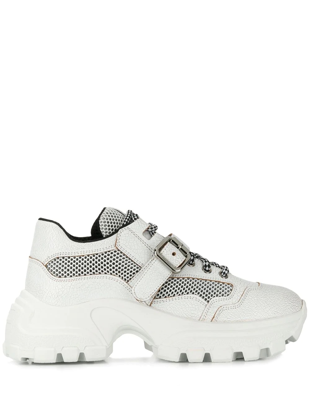 ridged chunky sneakers - 1