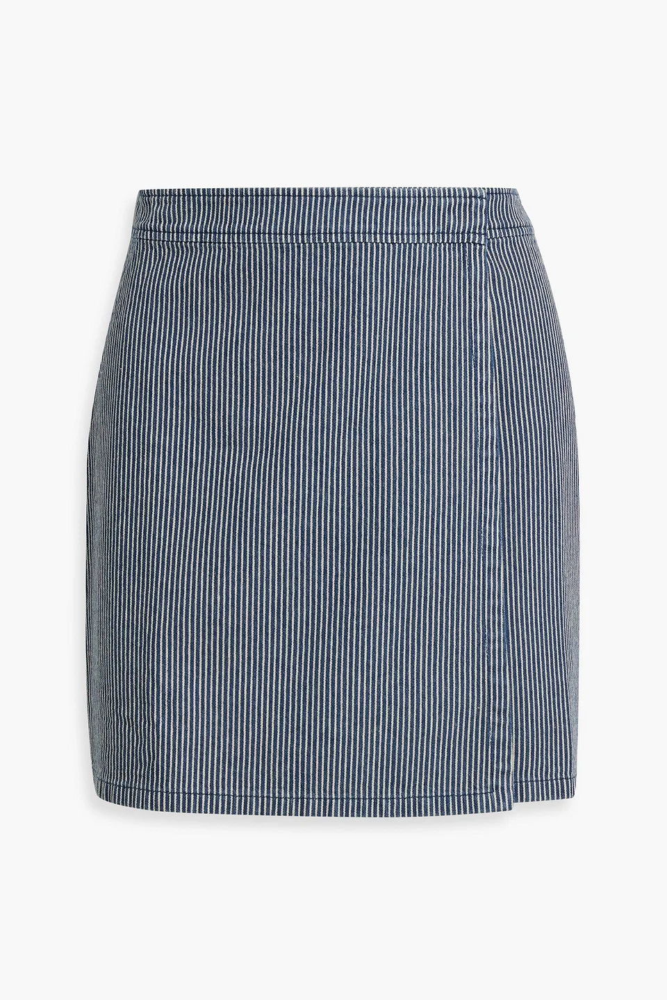 Striped cotton-jacquard mini skirt - 1