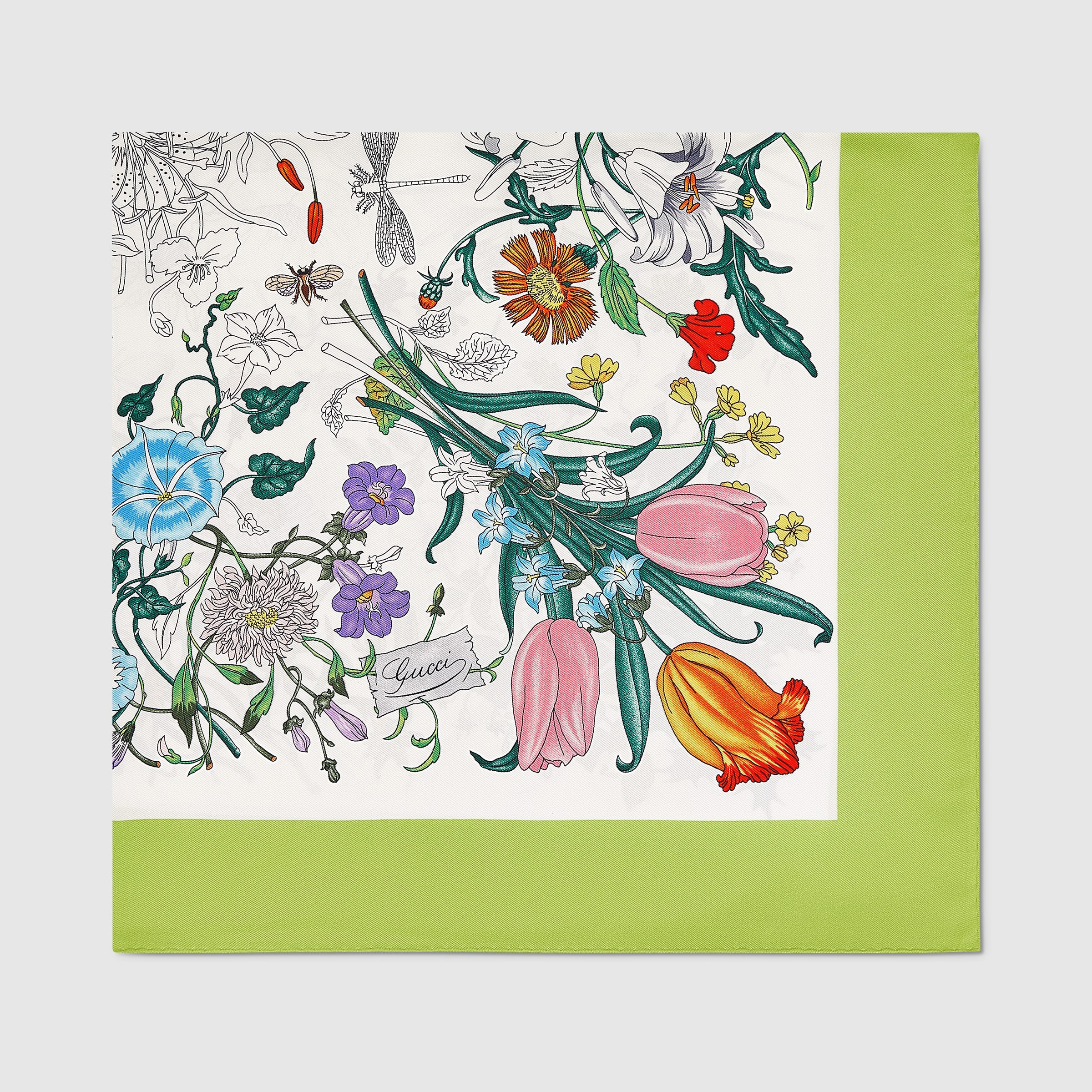 Printed silk carré - 2