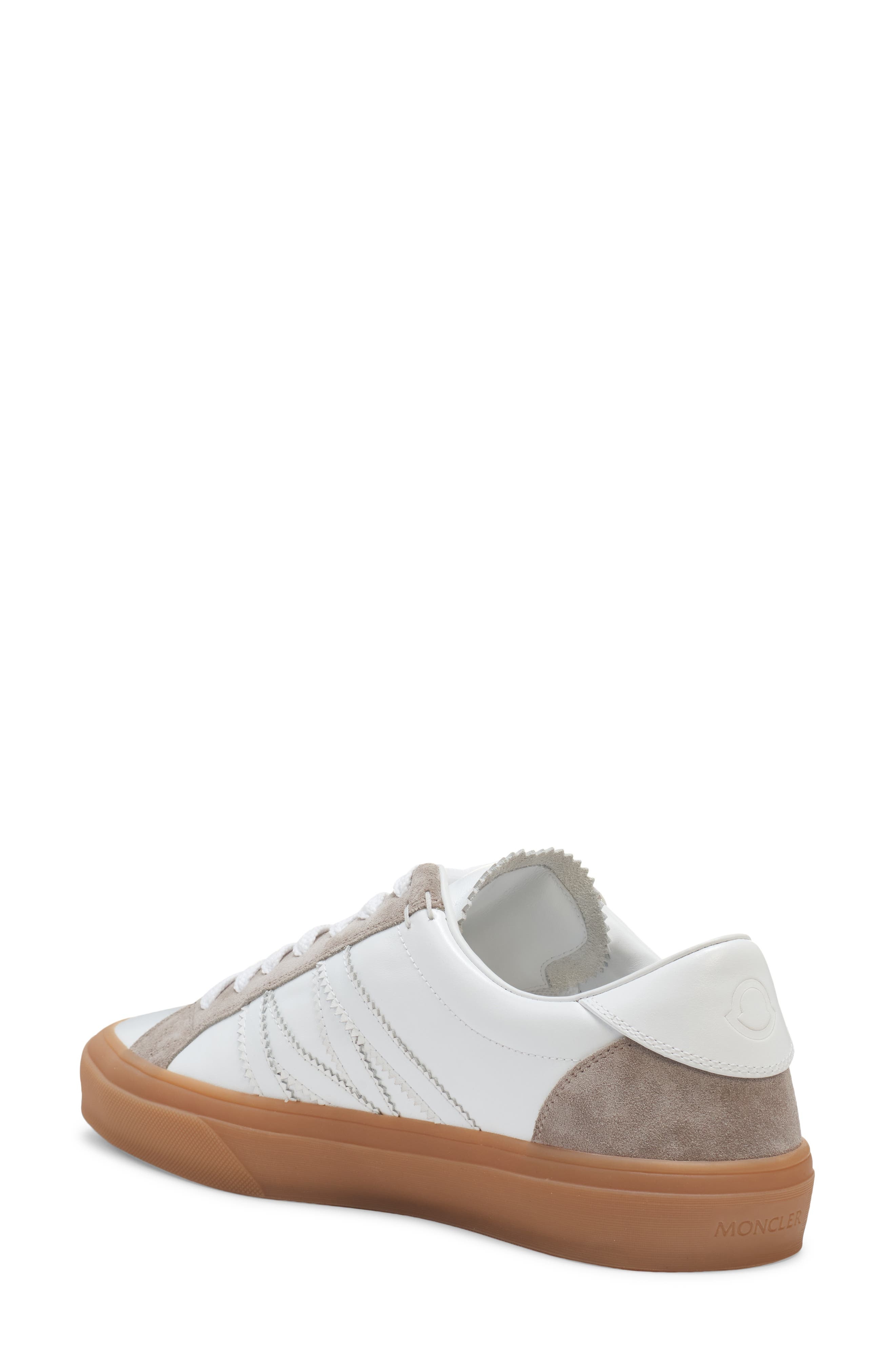 Moncler Monaco Sneaker in Brilliant White at Nordstrom - 2