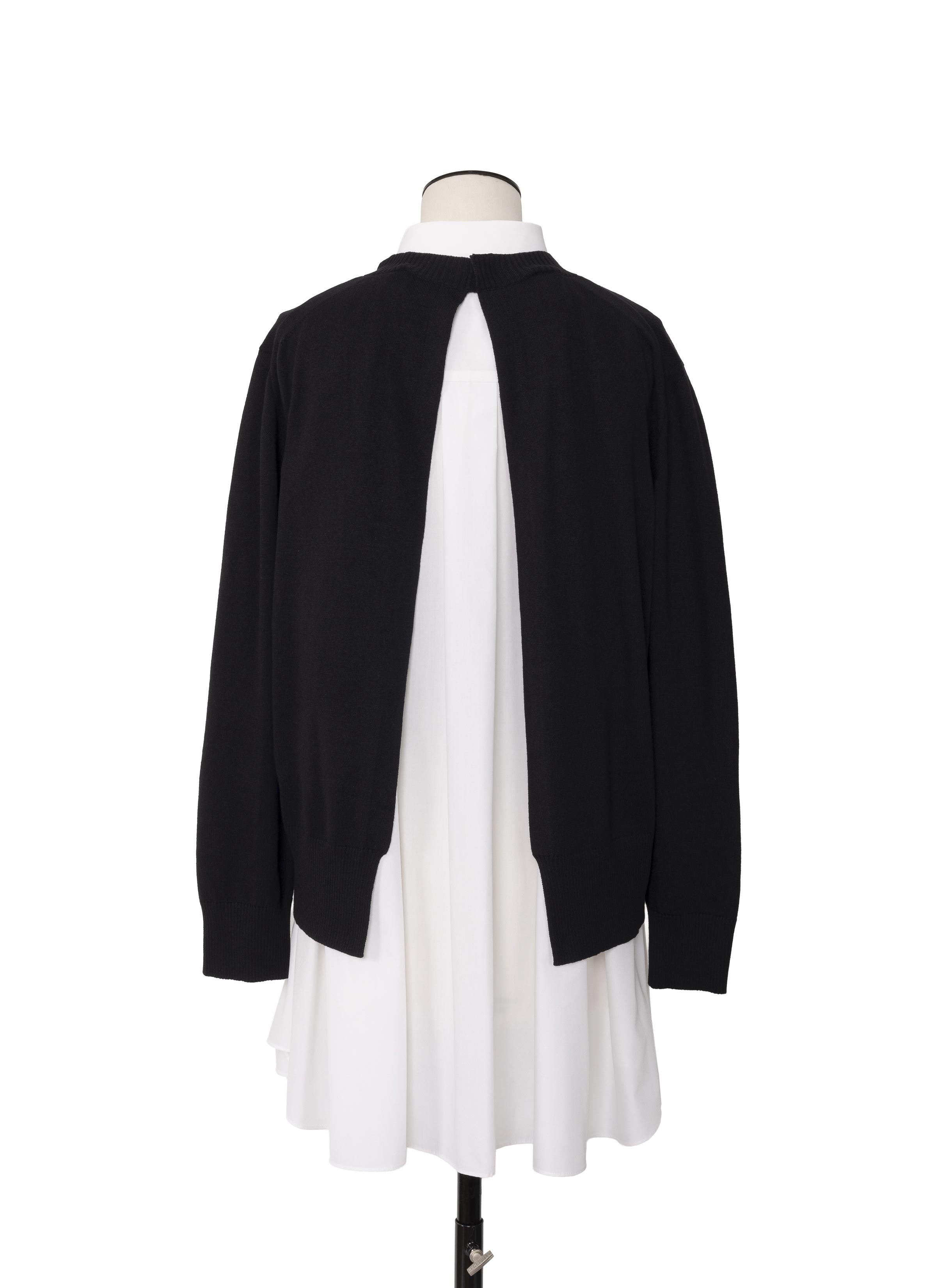 Poplin x Cotton Knit Dress - 3