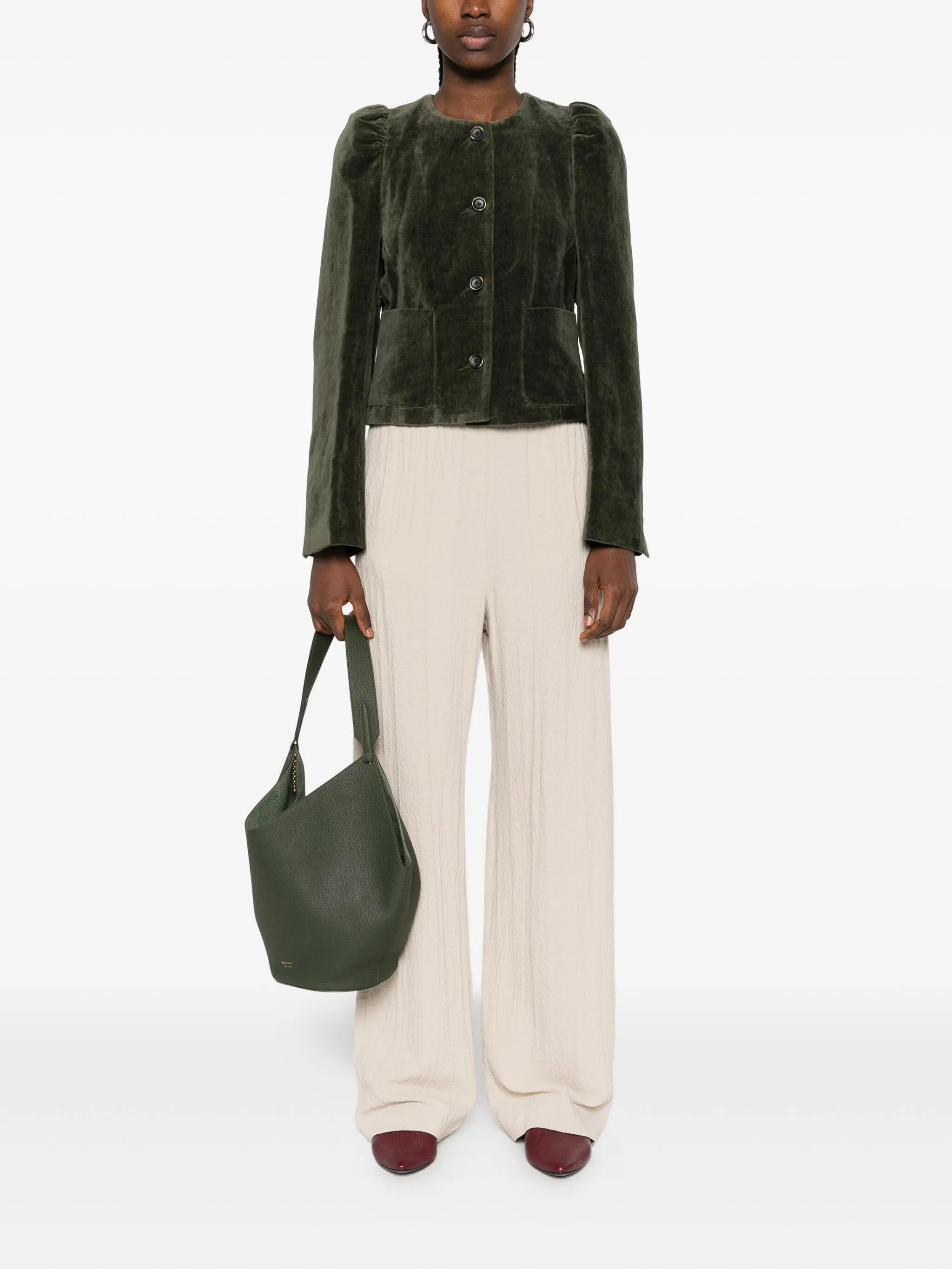 Uma Wang Long-sleeves Velvet Jacket - 5