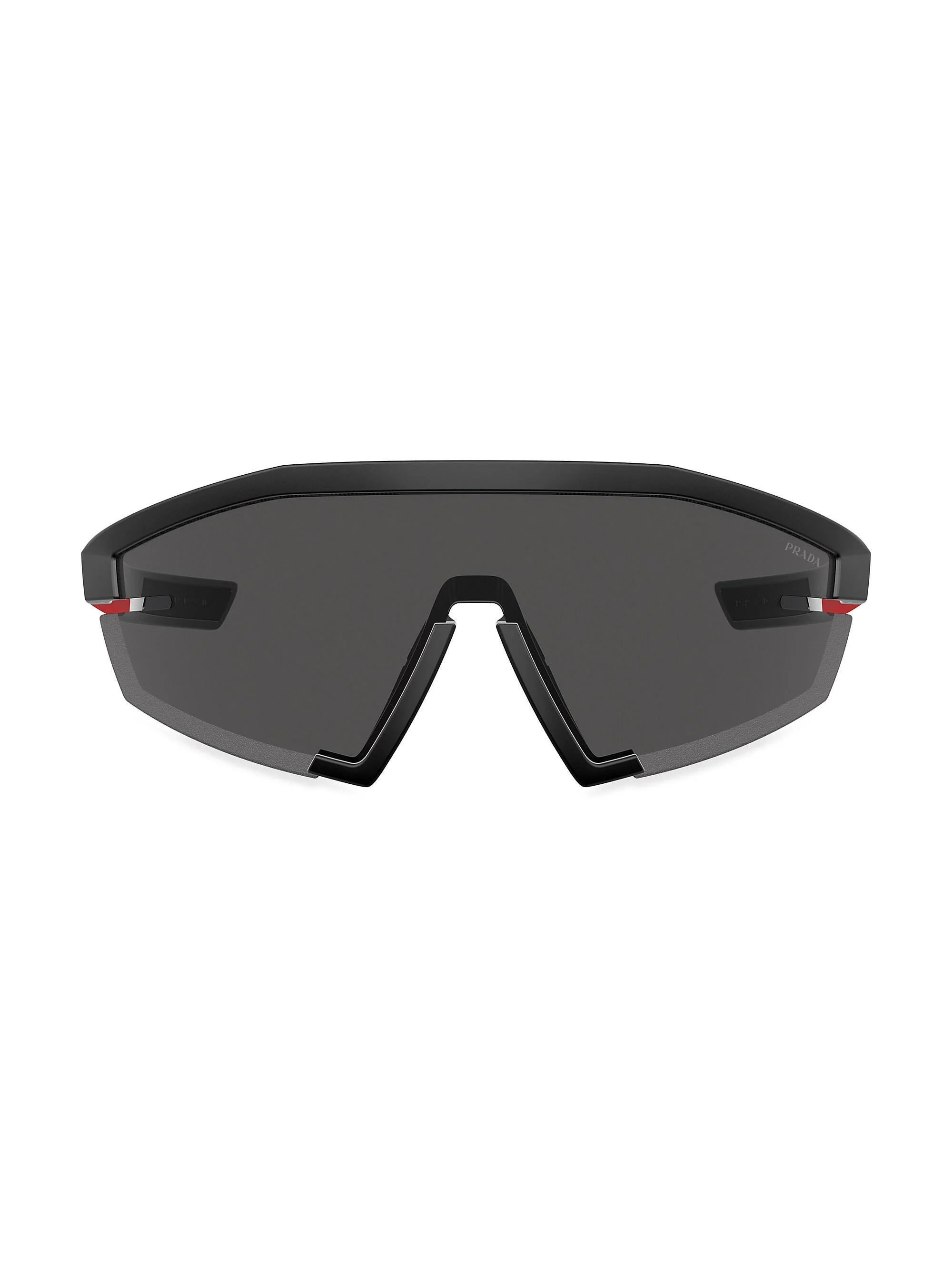 Men's Prada 0Ps 03Zs 144MM Sunglasses - Matte Black Smoke - 1