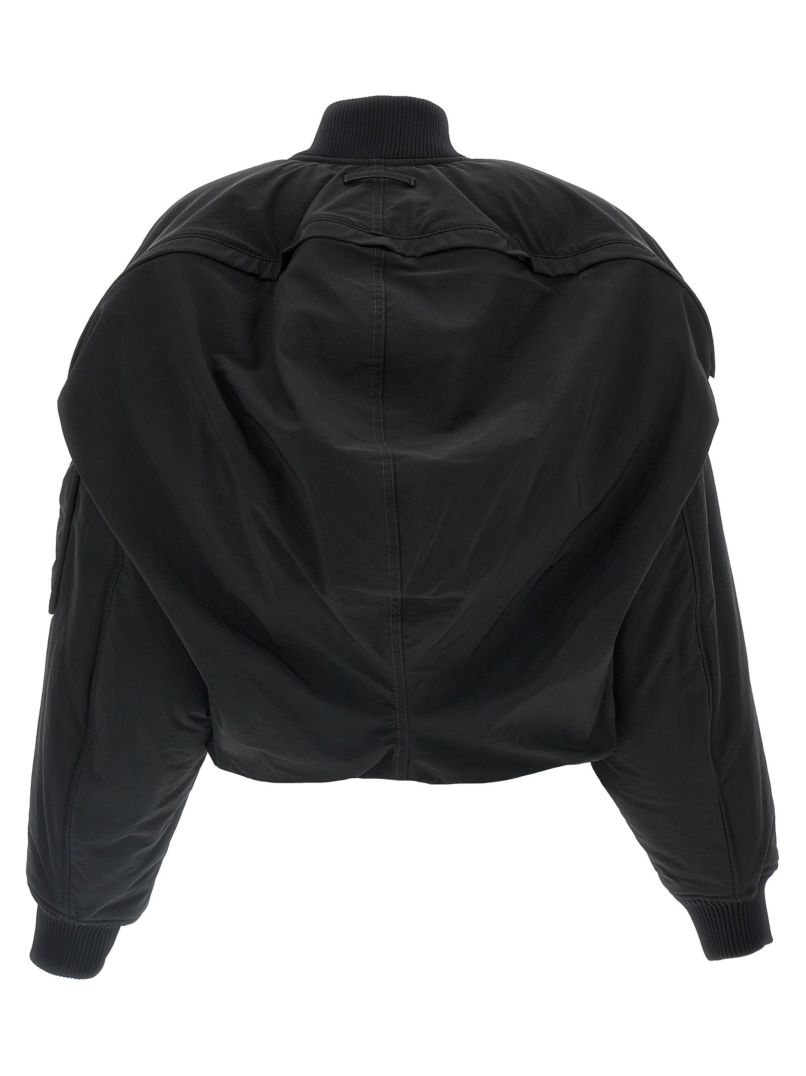 The Hooded Bomber Puffer Jackets Black - 3