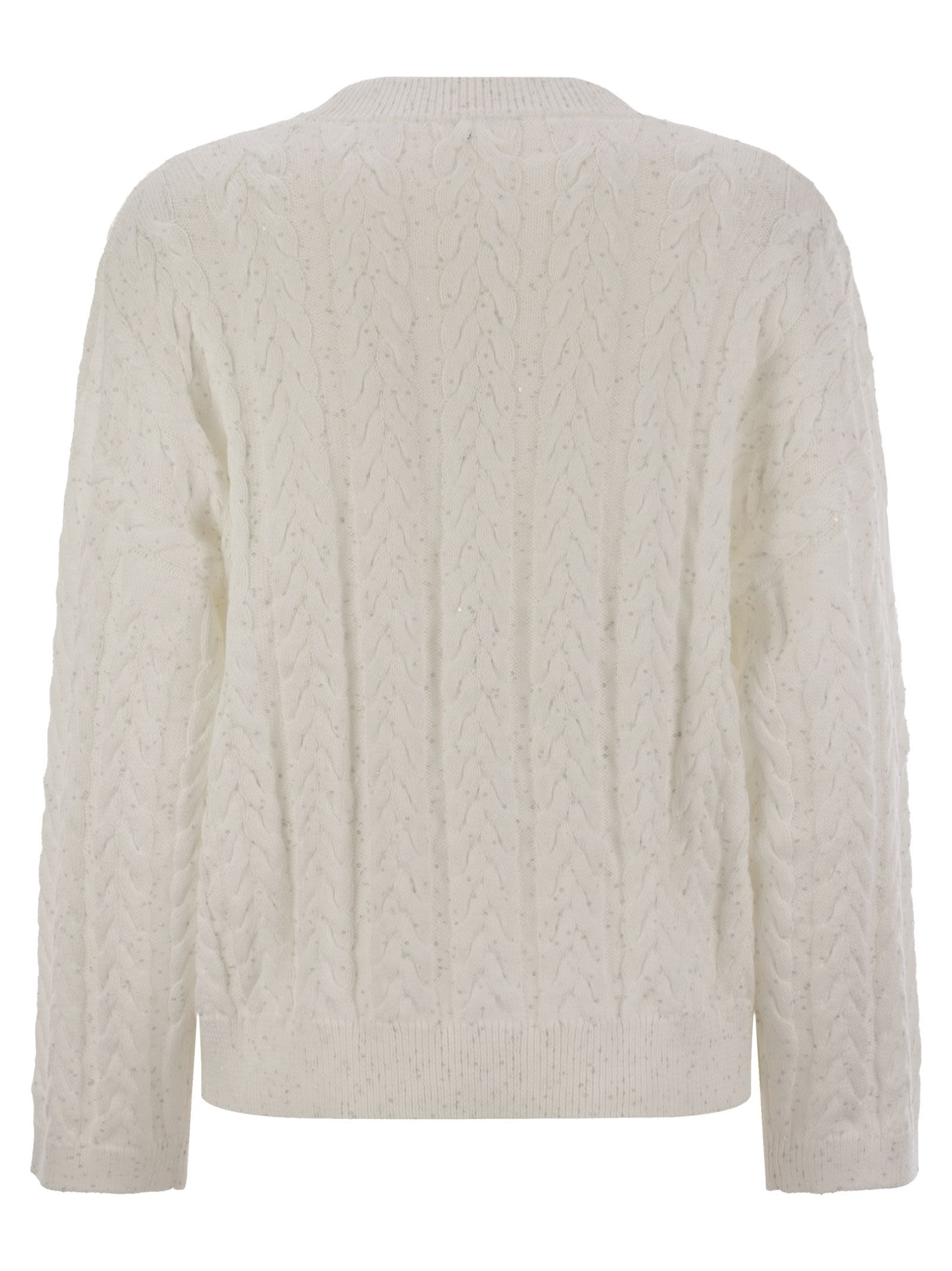 Brunello Cucinelli Women Dazzling Double Cable Cotton Jersey - 2